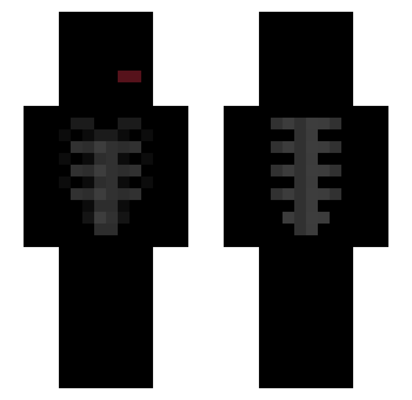 angelll121 Minecraft skin, front and back view