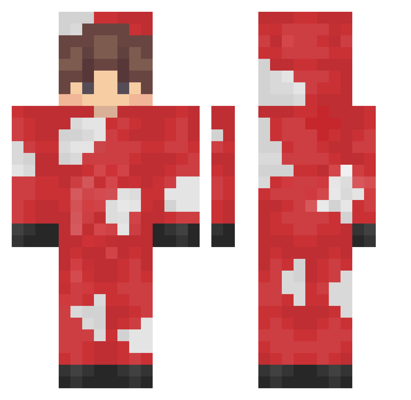GH0st_t33th12 Minecraft skin, front and back view