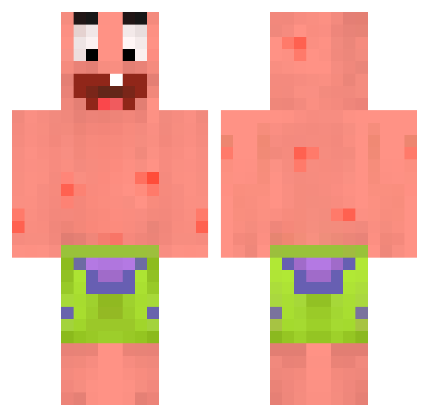 69andrei Minecraft skin, front and back view
