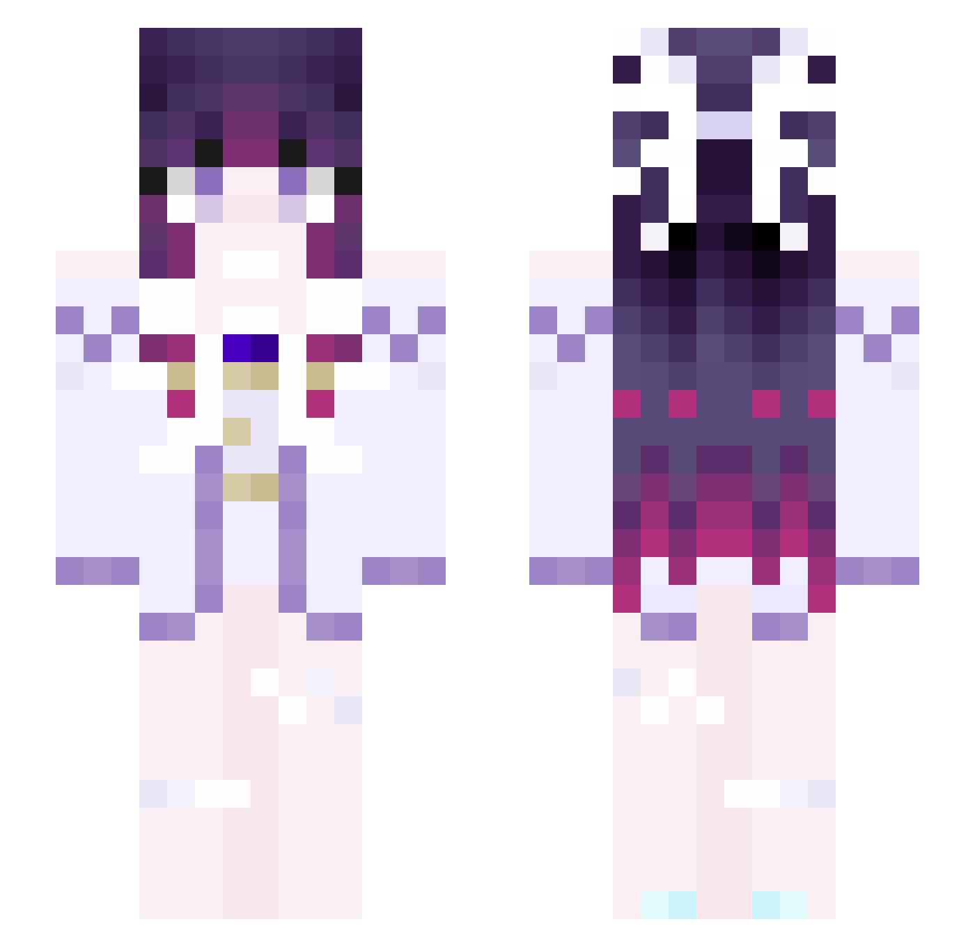Columbinaa_ Minecraft skin, front and back view
