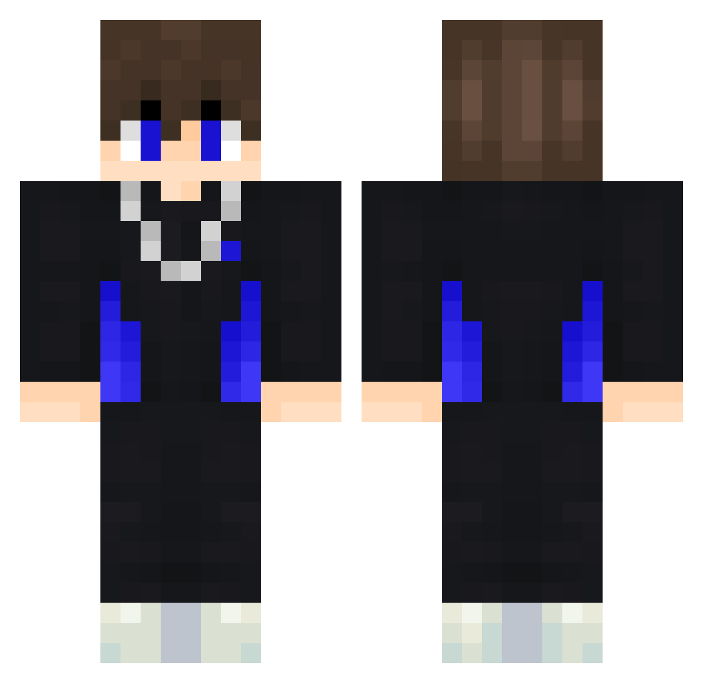 SuperCreepy_14 Minecraft skin, front and back view