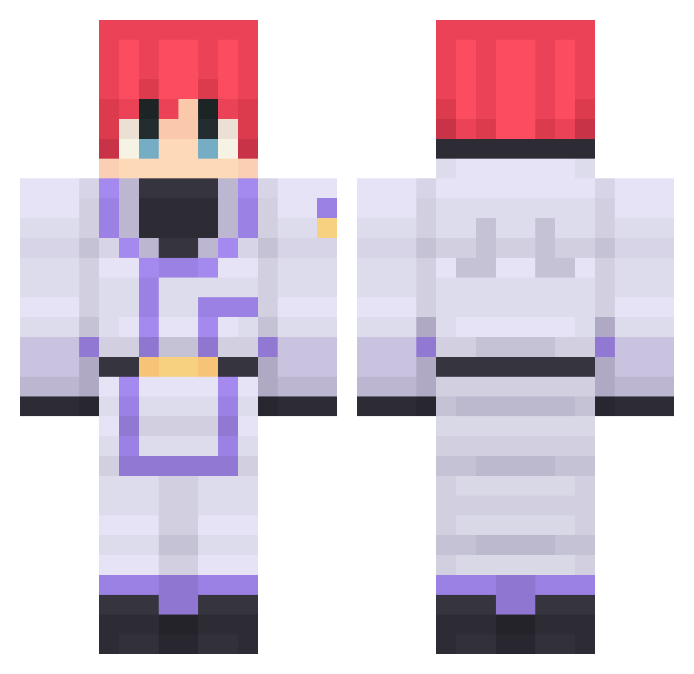 spoookyyy Minecraft skin, front and back view
