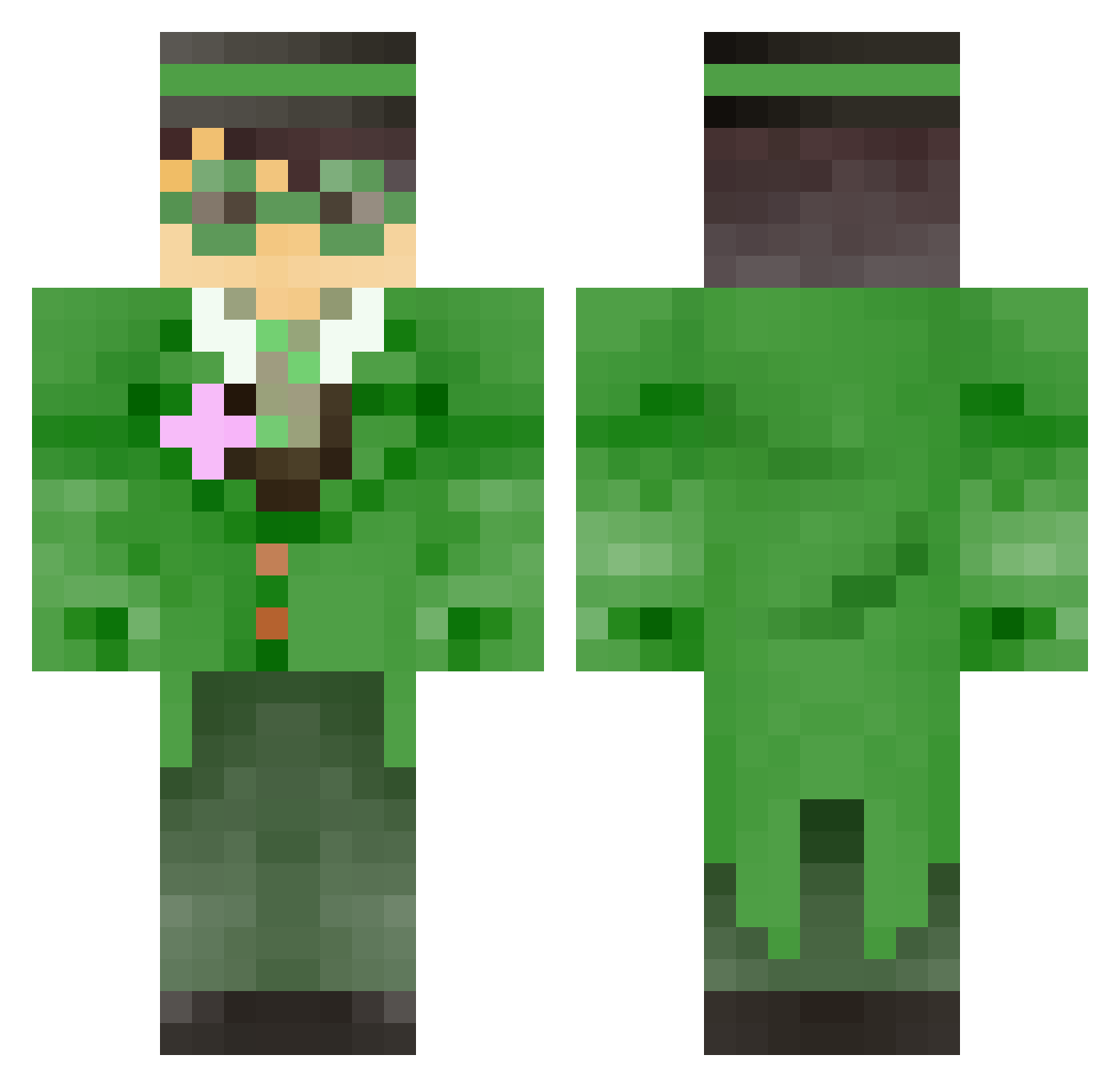 drizzt___ Minecraft skin, front and back view