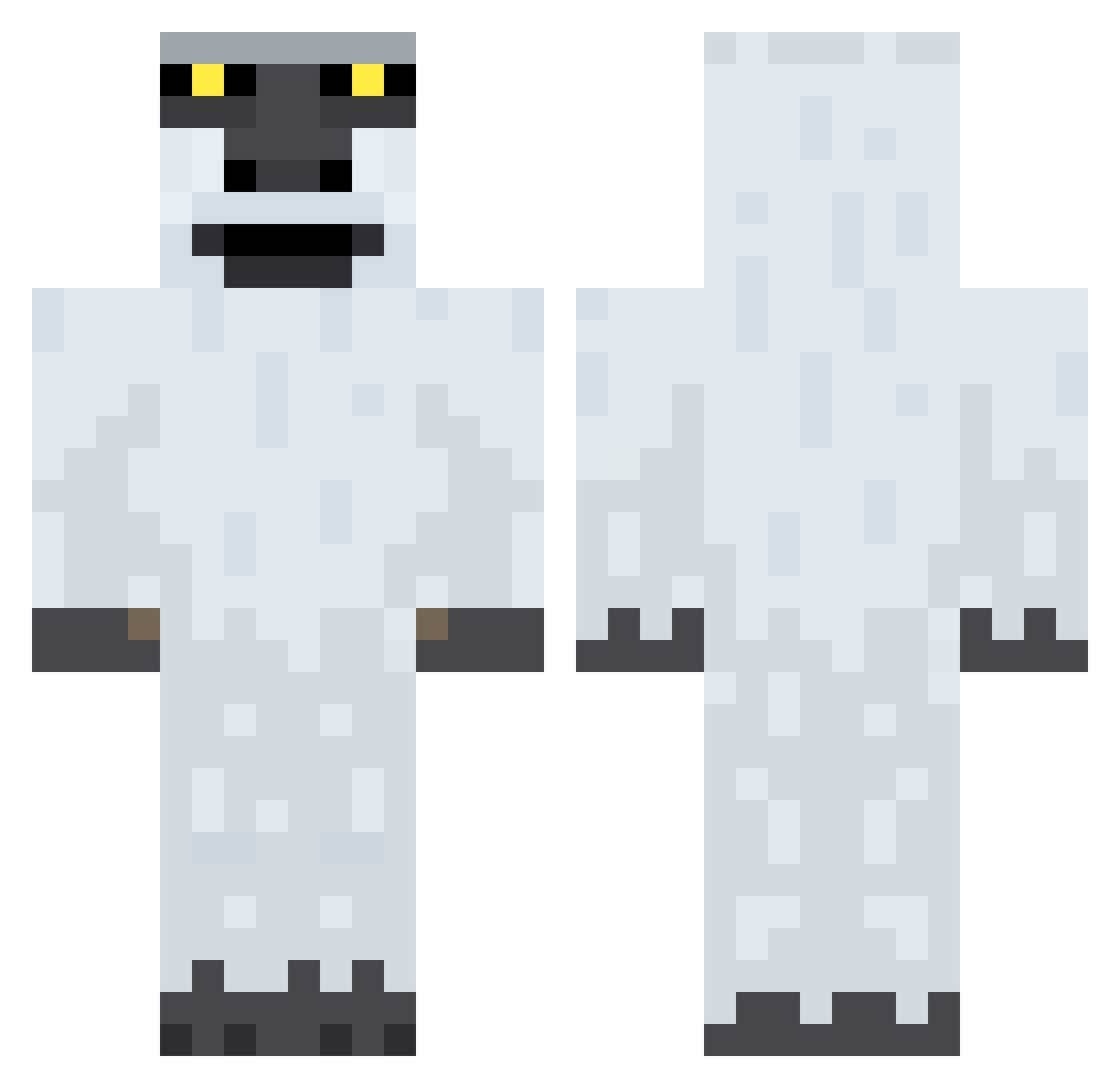 SHORTS Minecraft skin, front and back view