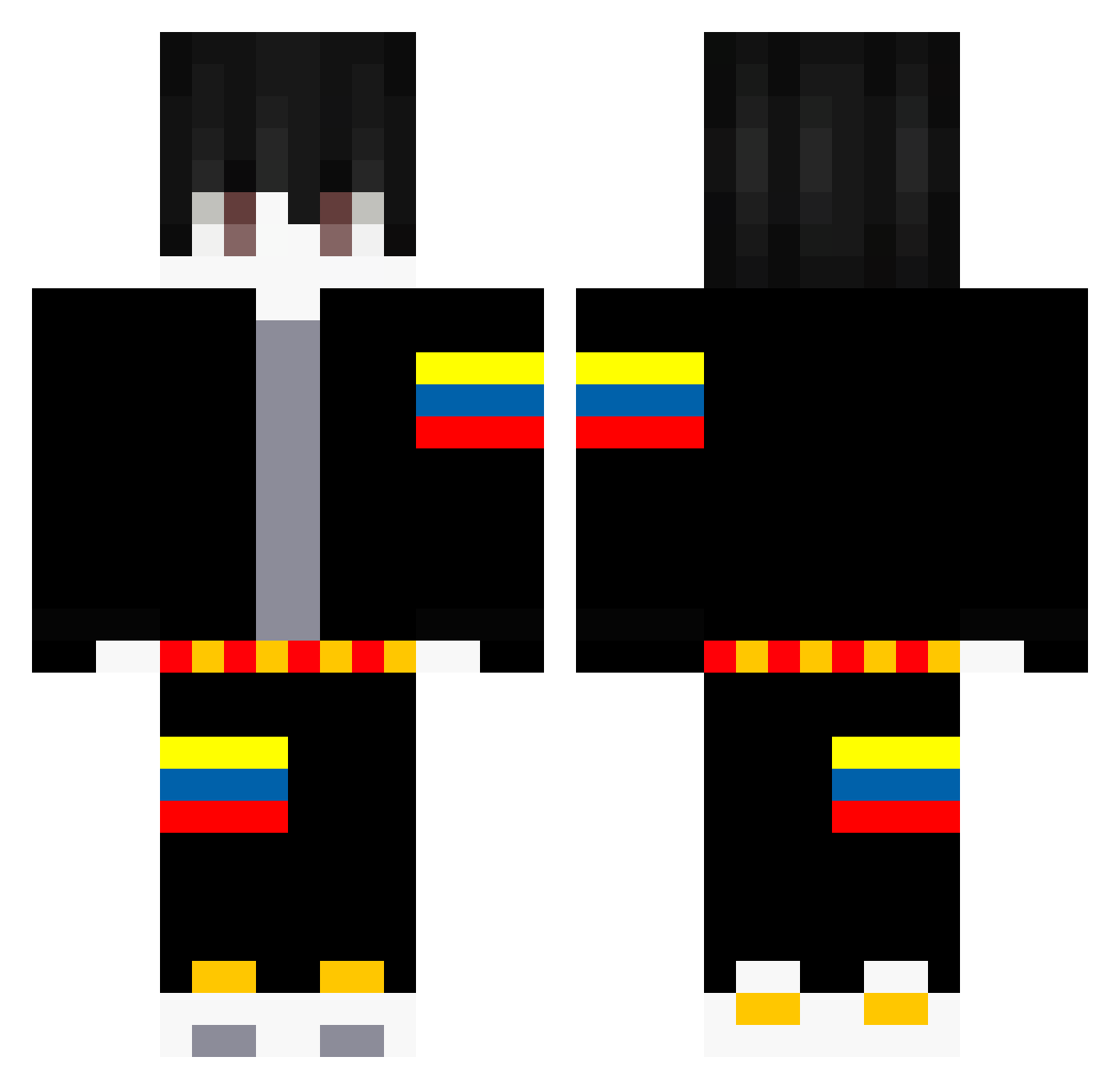 SHOUNI_ Minecraft skin, front and back view