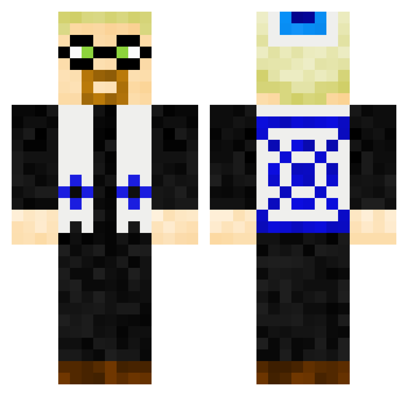Lilnolan69 Minecraft skin, front and back view