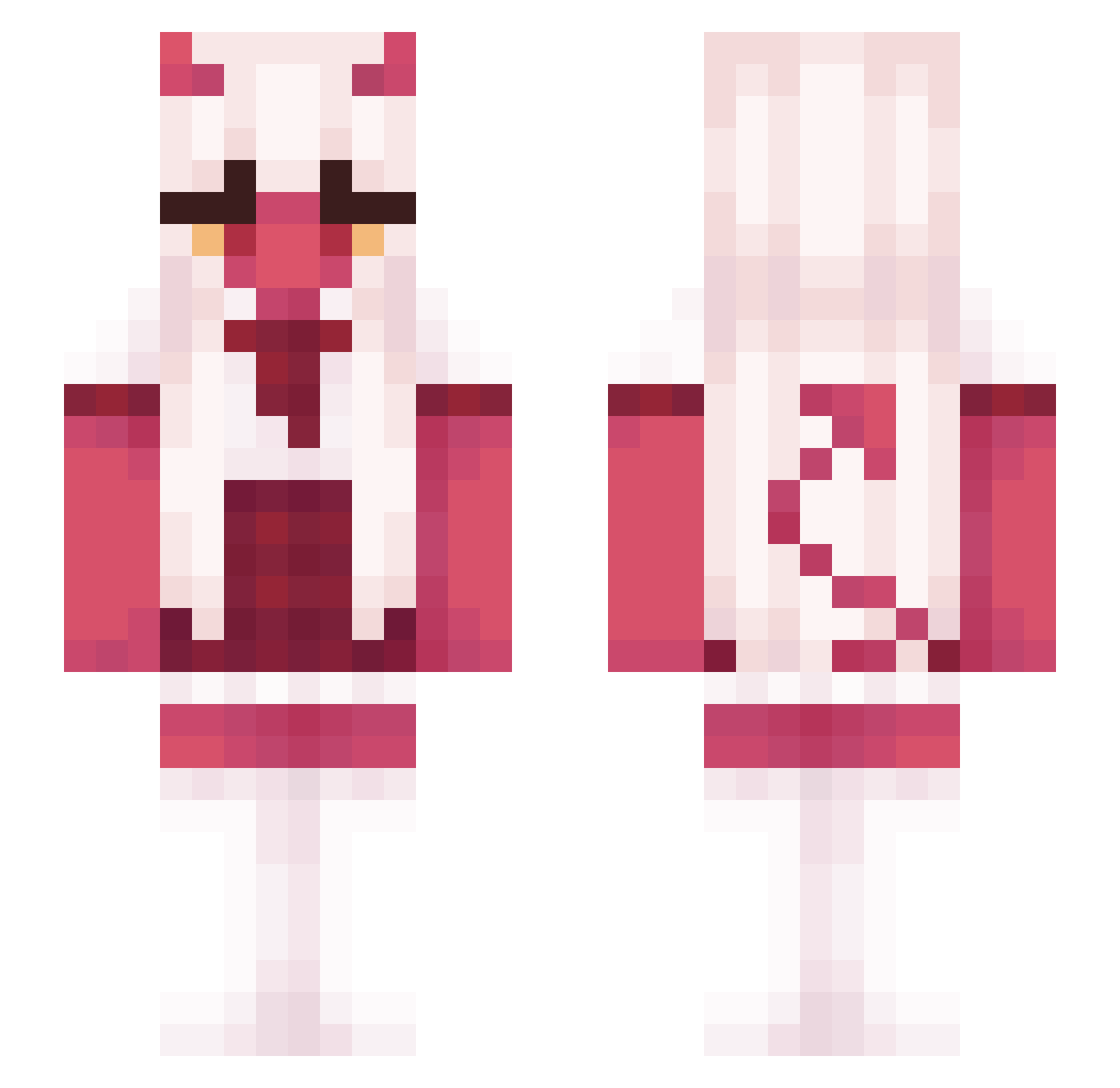 WhiteBadEnd Minecraft skin, front and back view