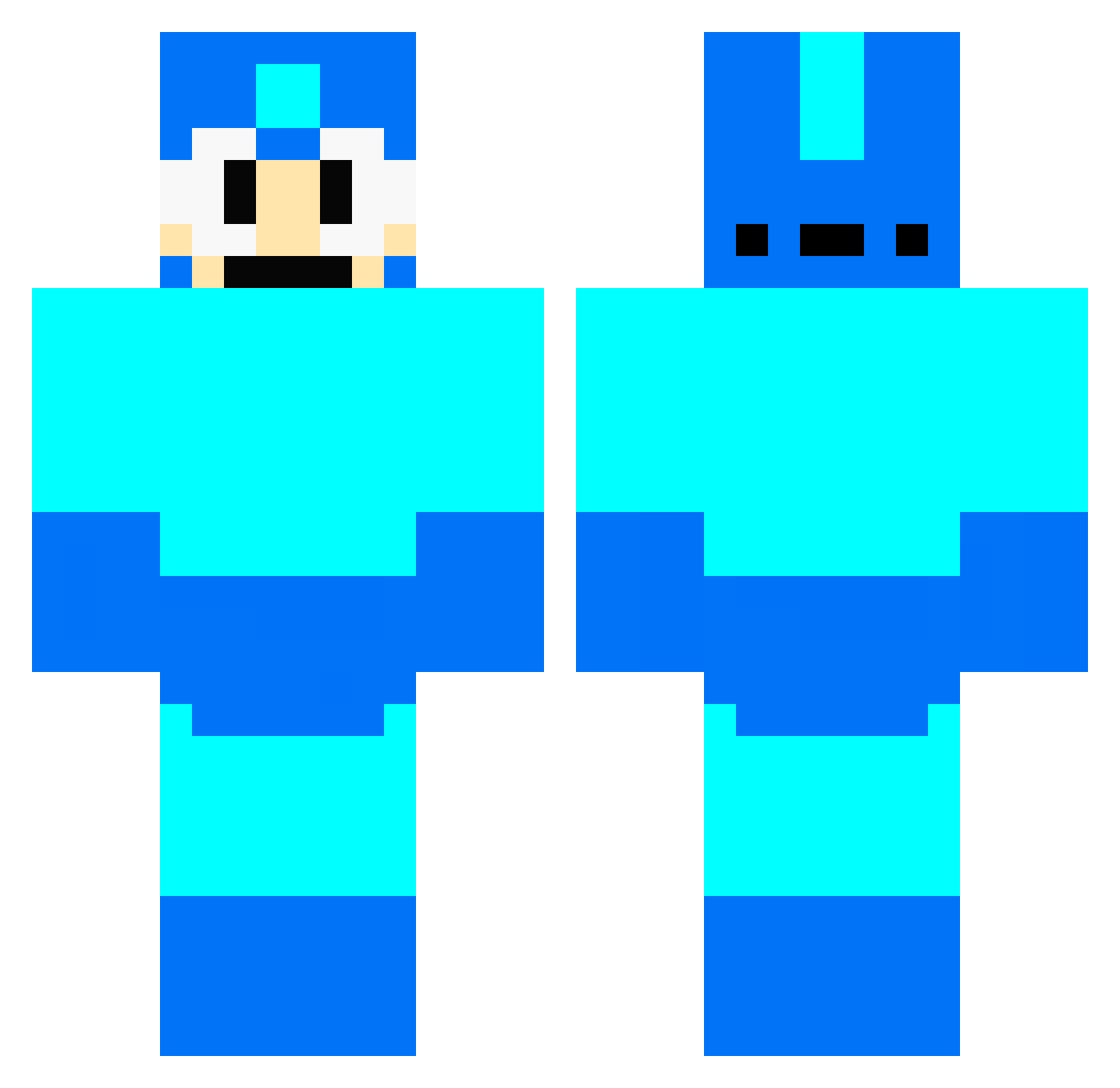 Waddle_MC Minecraft skin, front and back view