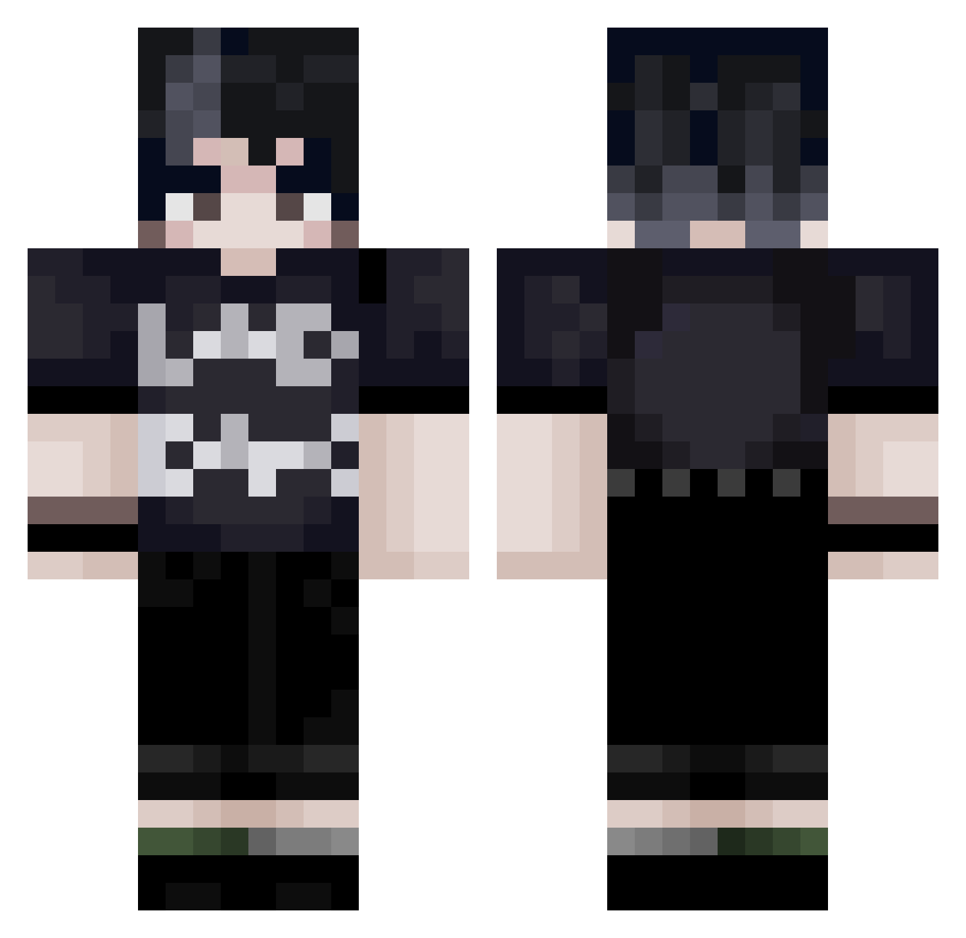 lvcas_mp3 Minecraft skin, front and back view