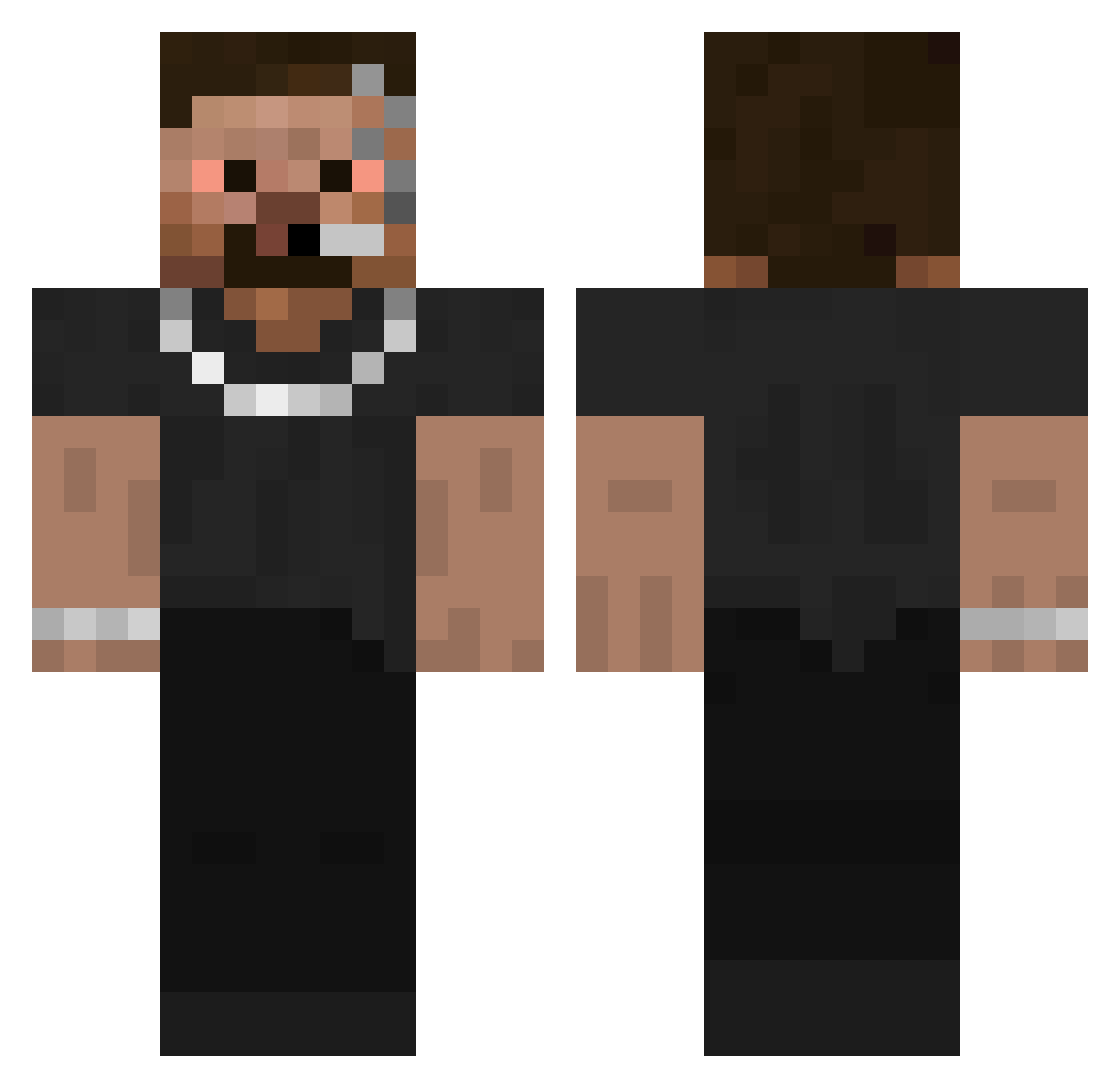 2uhq_ Minecraft skin, front and back view