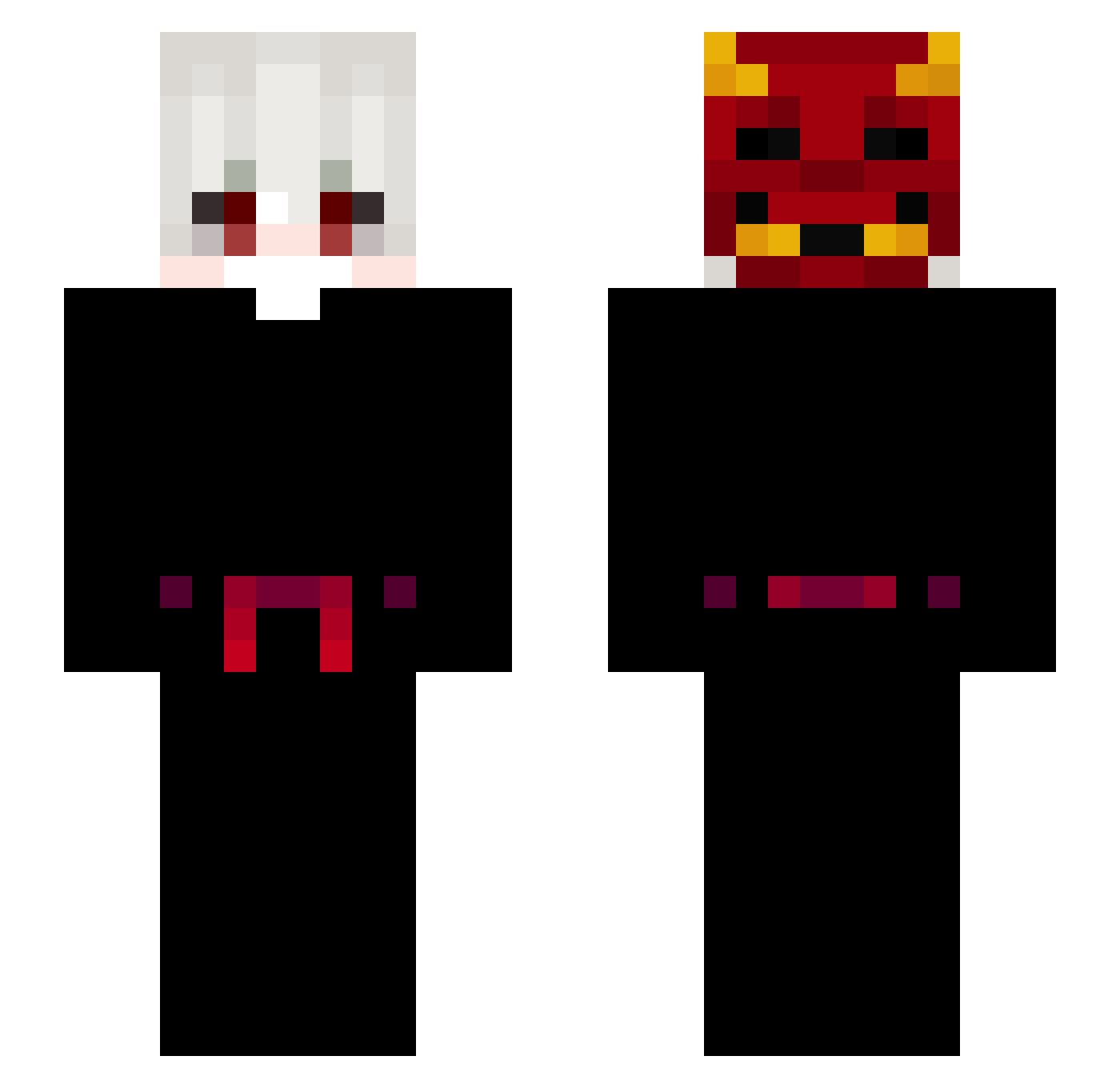 FRANZOSENNN Minecraft skin, front and back view