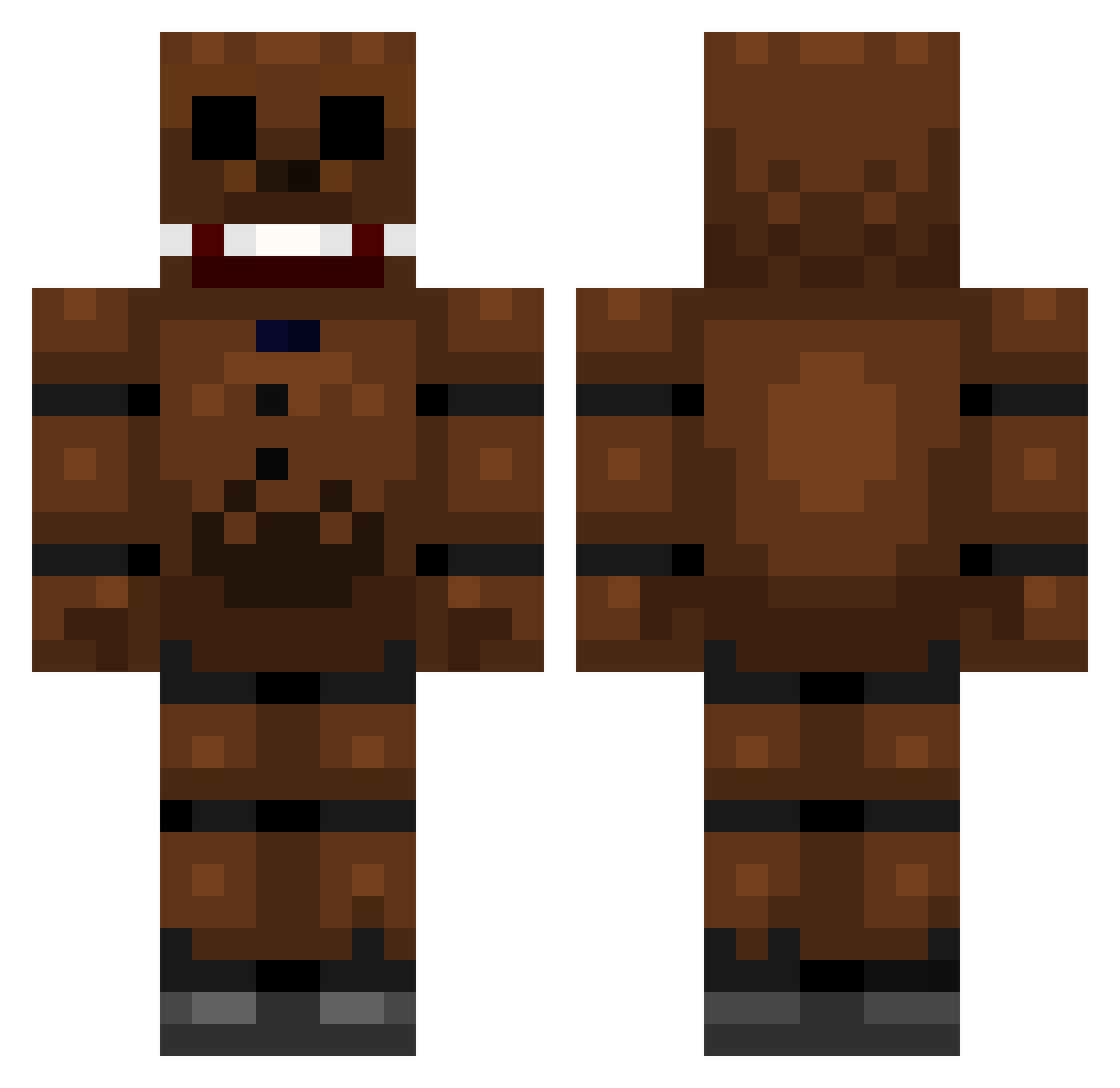 diocatafratto Minecraft skin, front and back view
