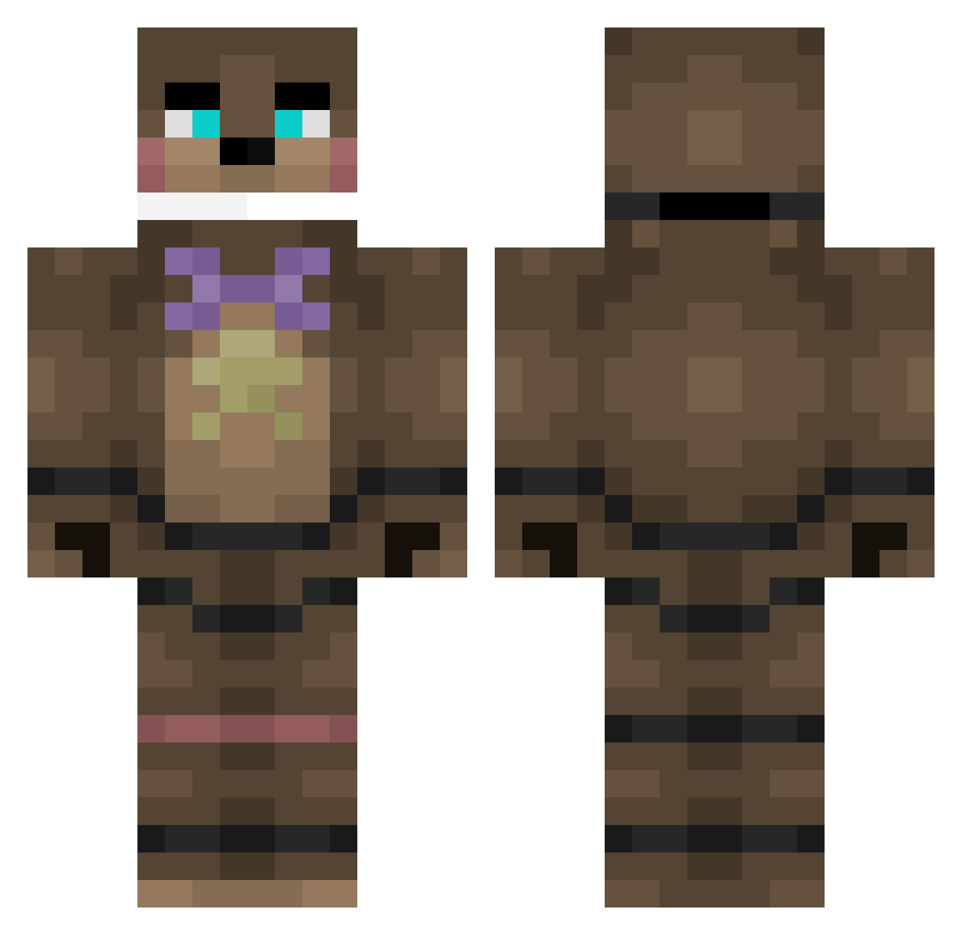Min0s_Prime_ Minecraft skin, front and back view