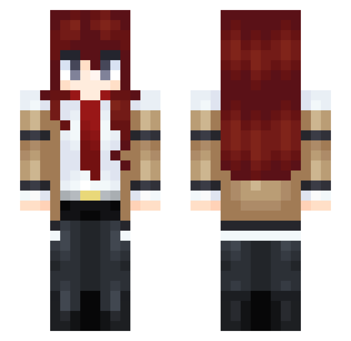 Fabulous_Fries Minecraft skin, front and back view