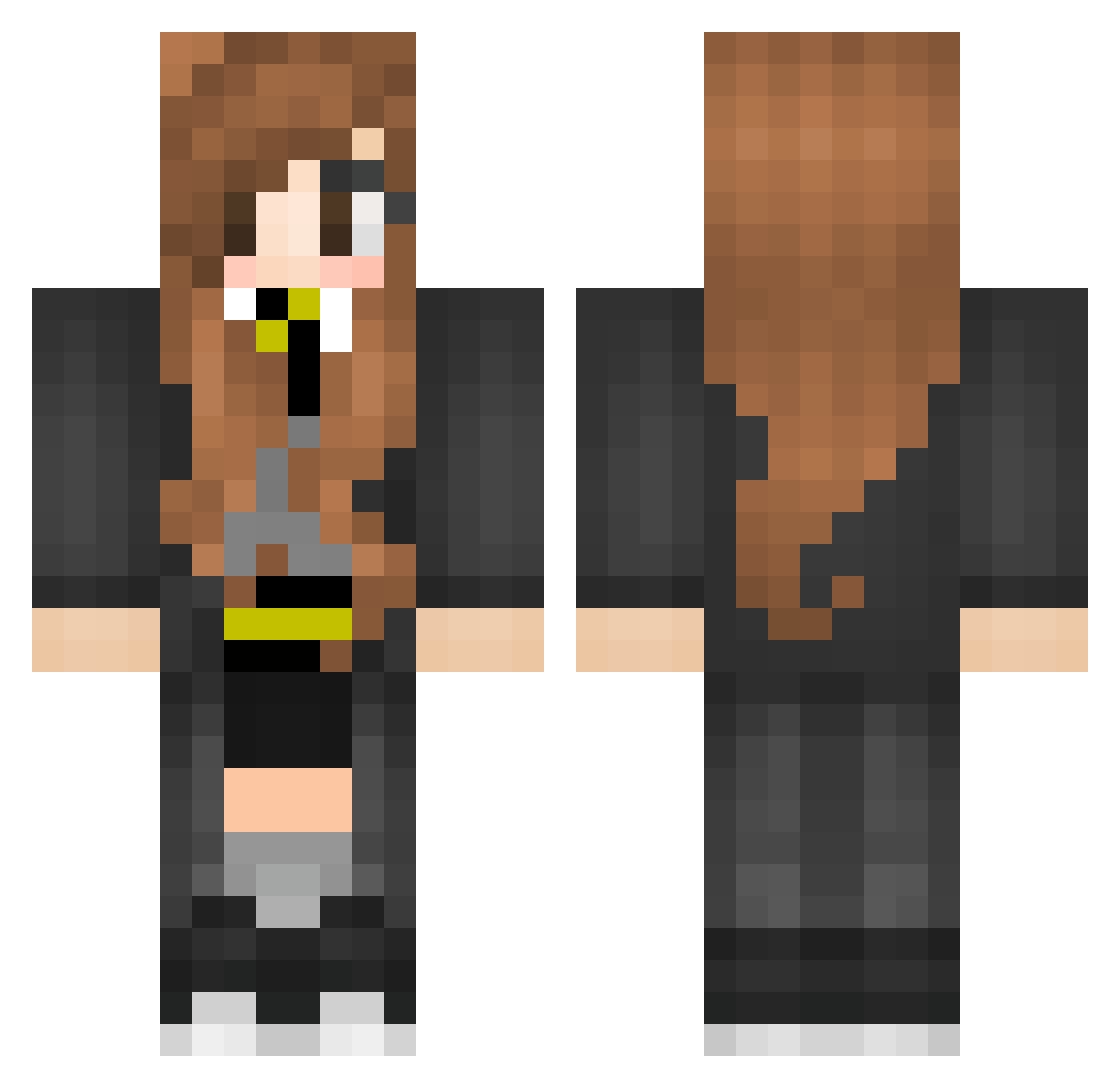 Arriianna Minecraft skin, front and back view