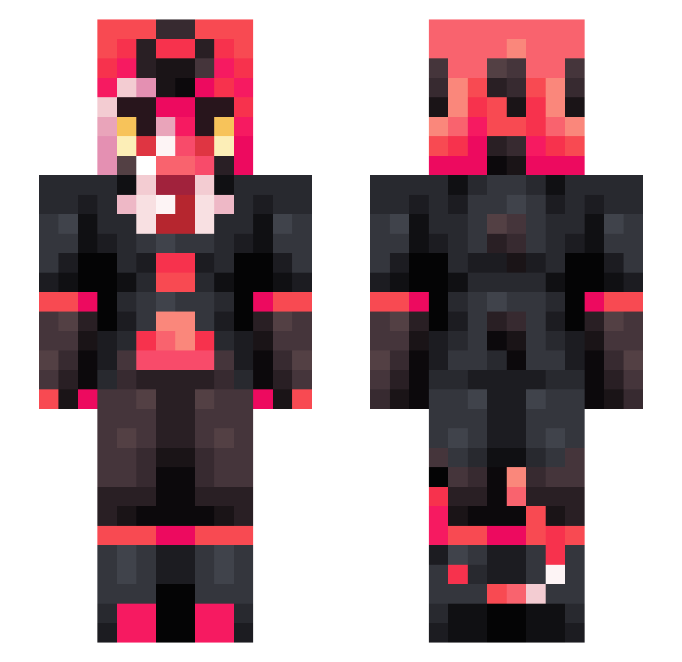 Mr_ars_goetia Minecraft skin, front and back view
