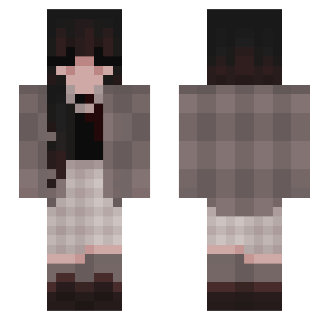 astronautalina15 Minecraft skin, front and back view
