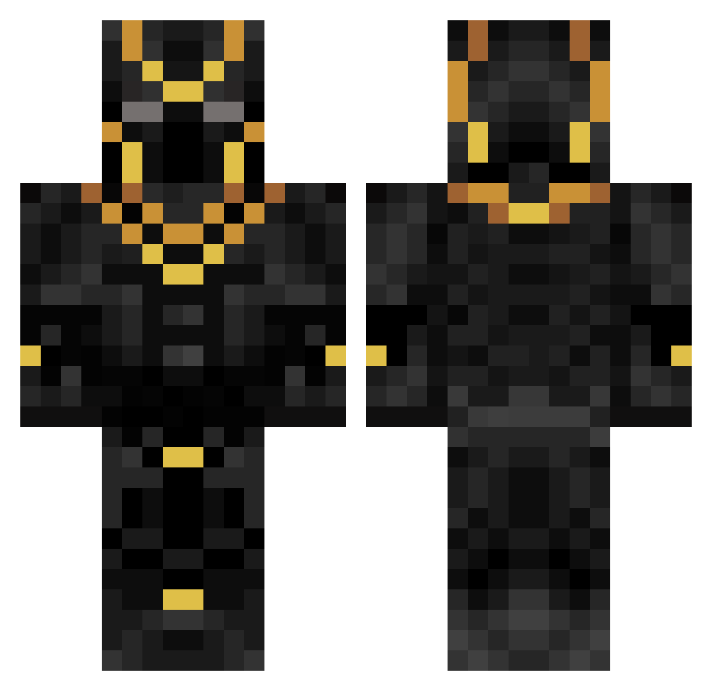 JackEaston19 Minecraft skin, front and back view