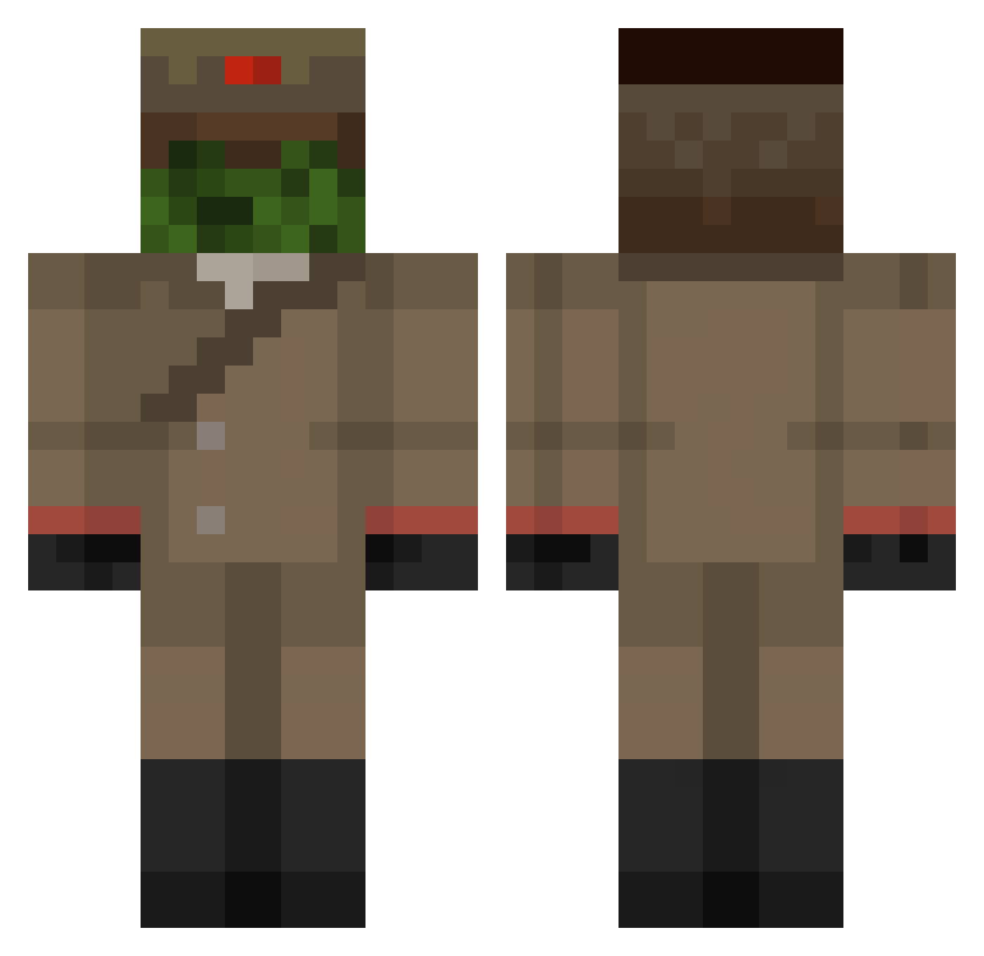 K9433 Minecraft skin, front and back view