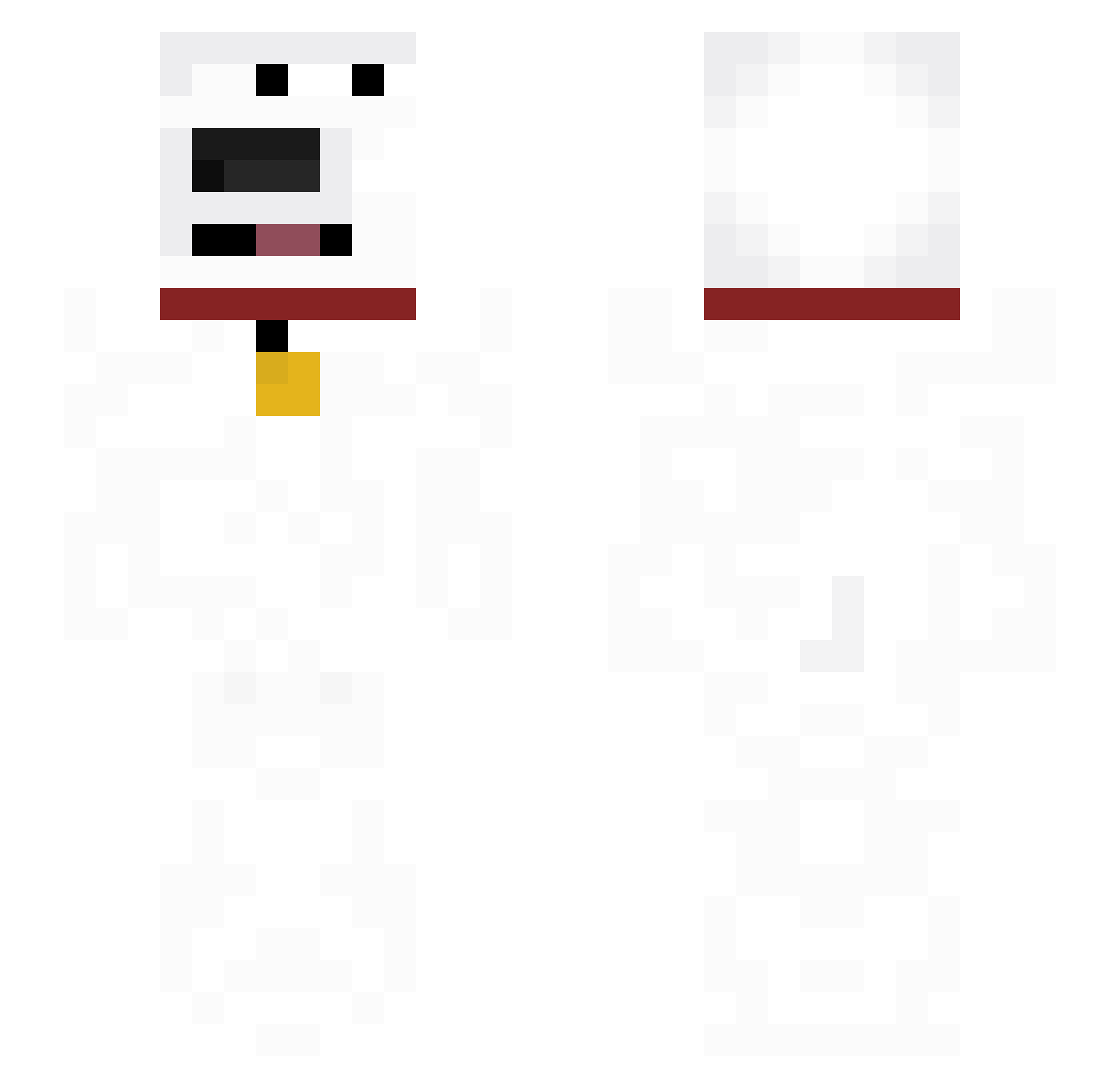 inukennQ Minecraft skin, front and back view