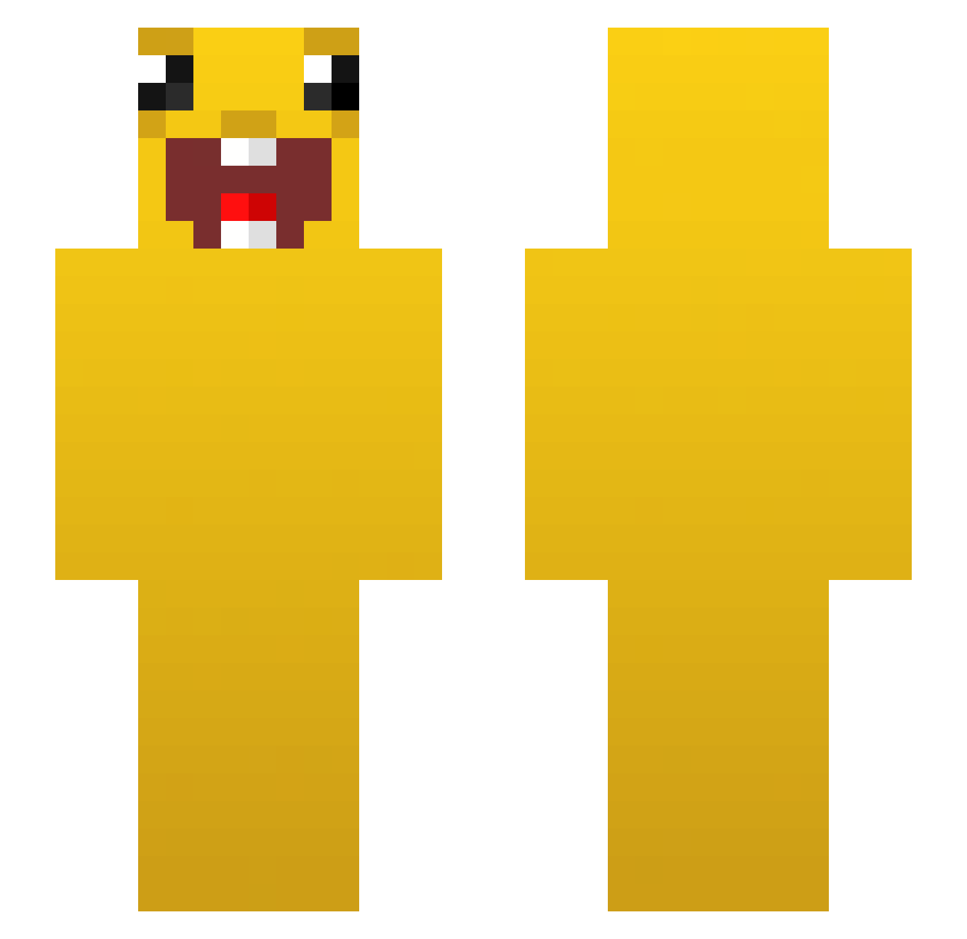 Dooly2013 Minecraft skin, front and back view