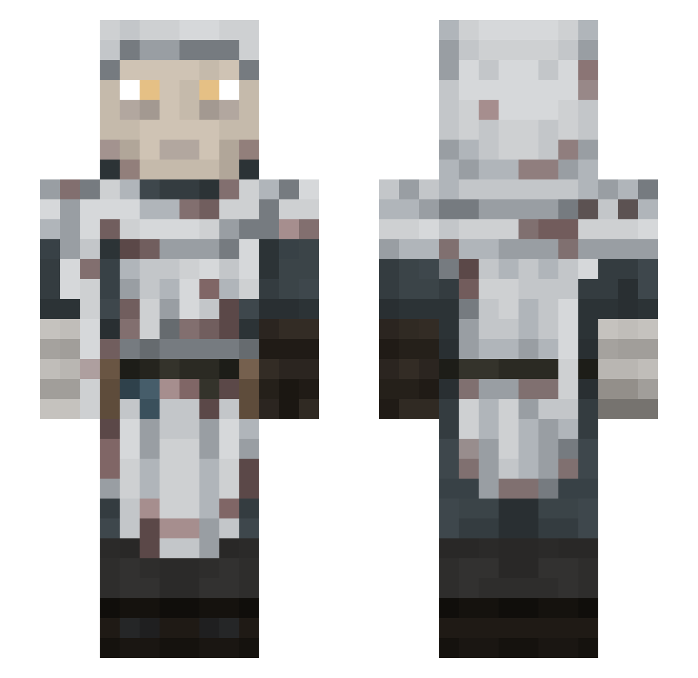 VanDaLOL Minecraft skin, front and back view