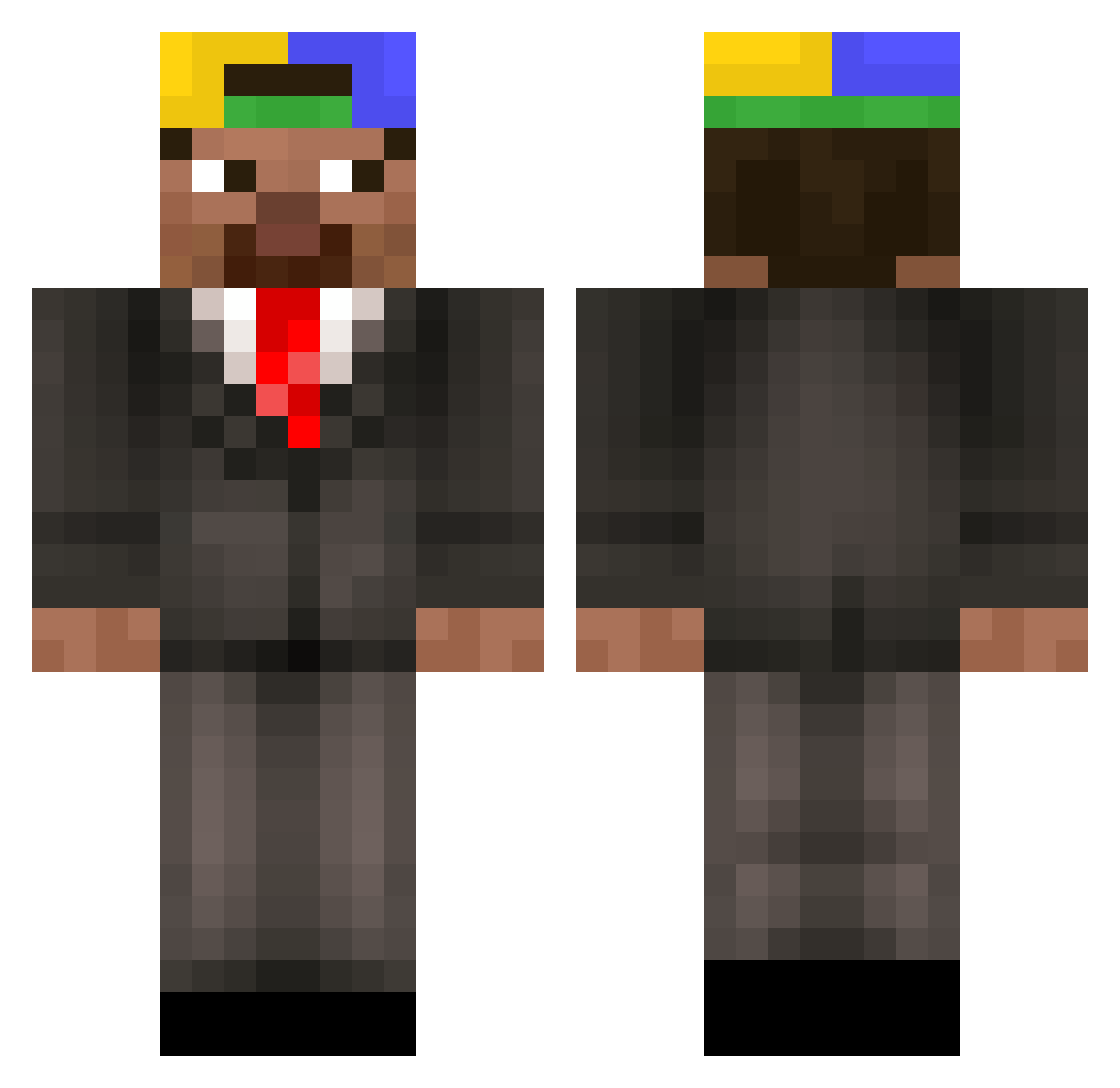 jakey_wakeyy Minecraft skin, front and back view