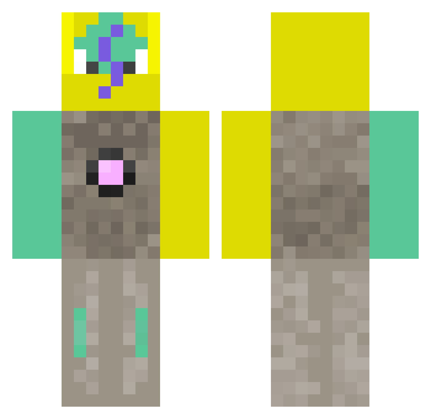 FEIN1312 Minecraft skin, front and back view