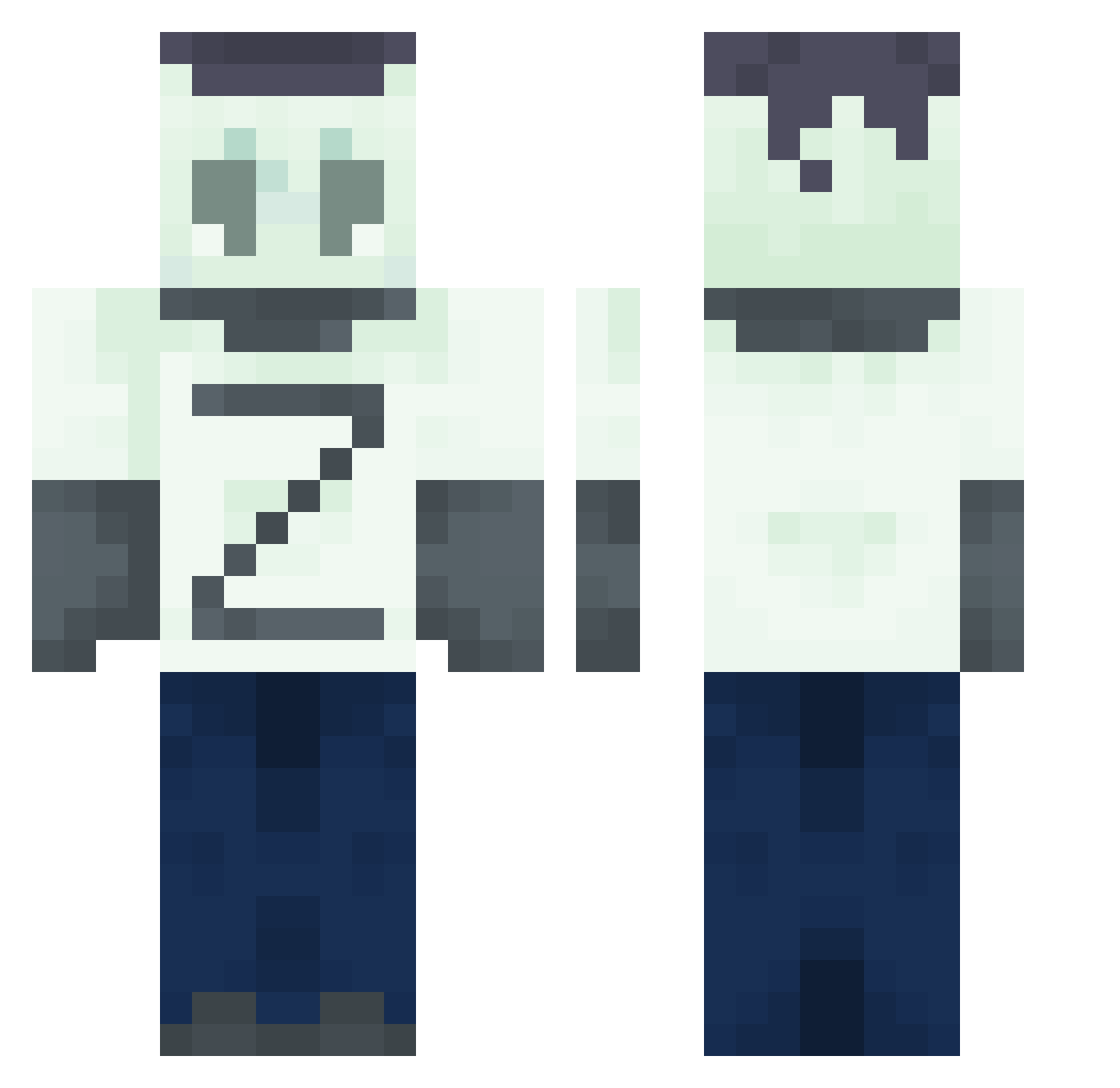 Tabbiez_ Minecraft skin, front and back view