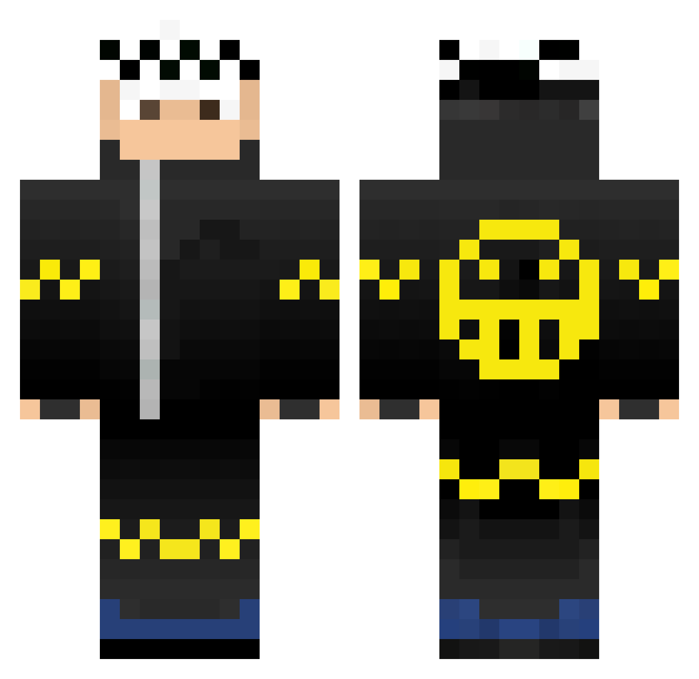 loserman444 Minecraft skin, front and back view