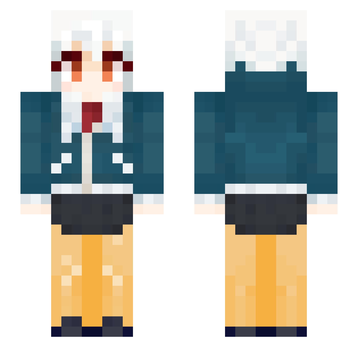 georggeee Minecraft skin, front and back view