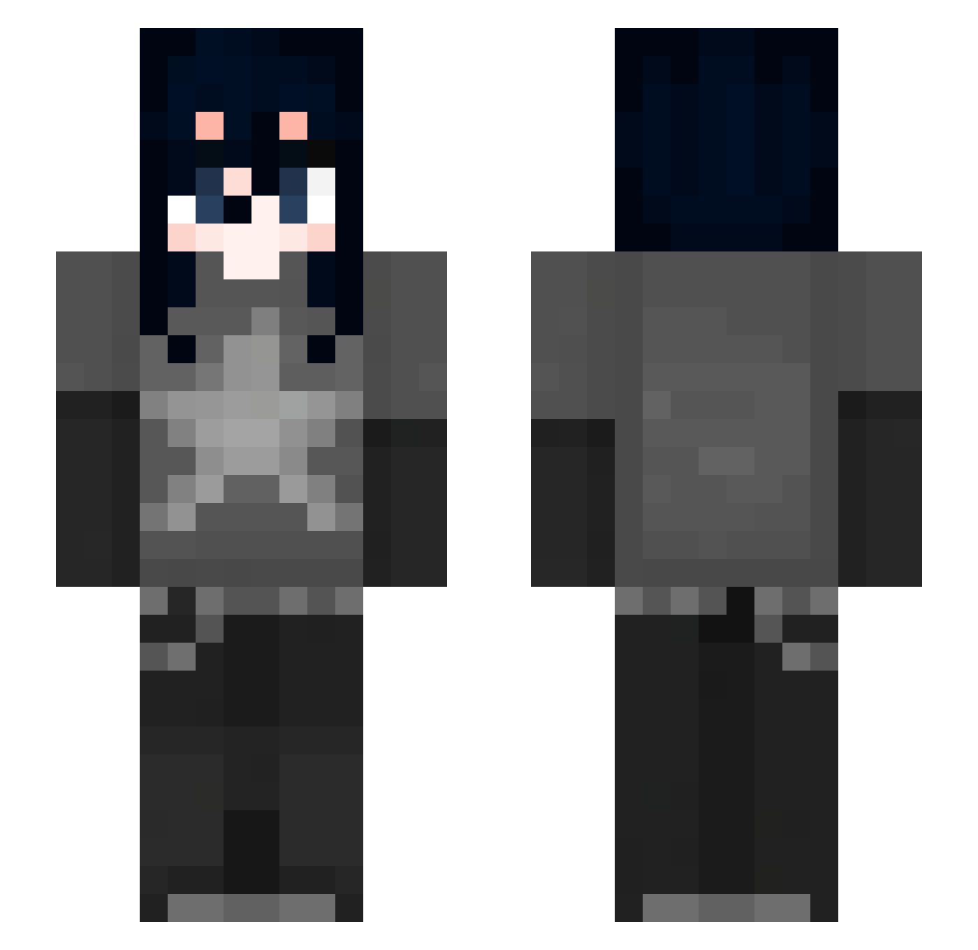 nethi Minecraft skin, front and back view