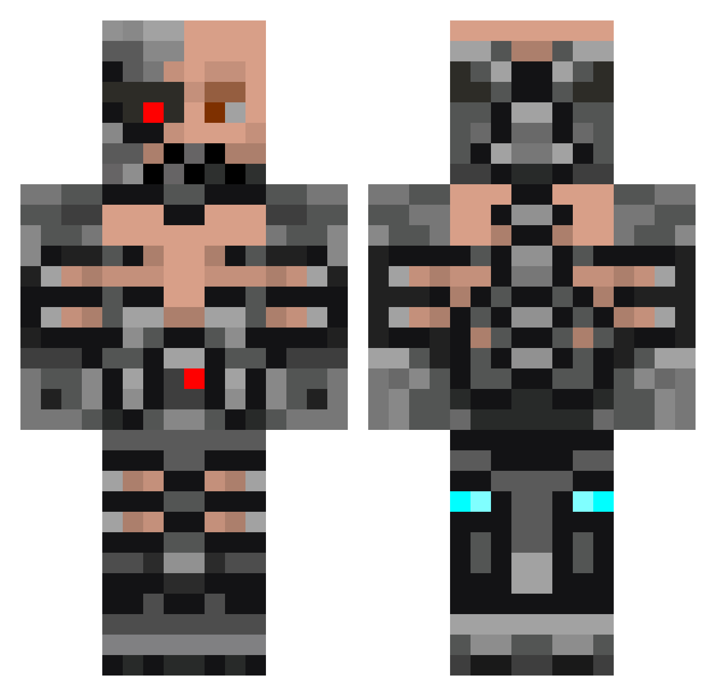 Captain_Rex_207 Minecraft skin, front and back view