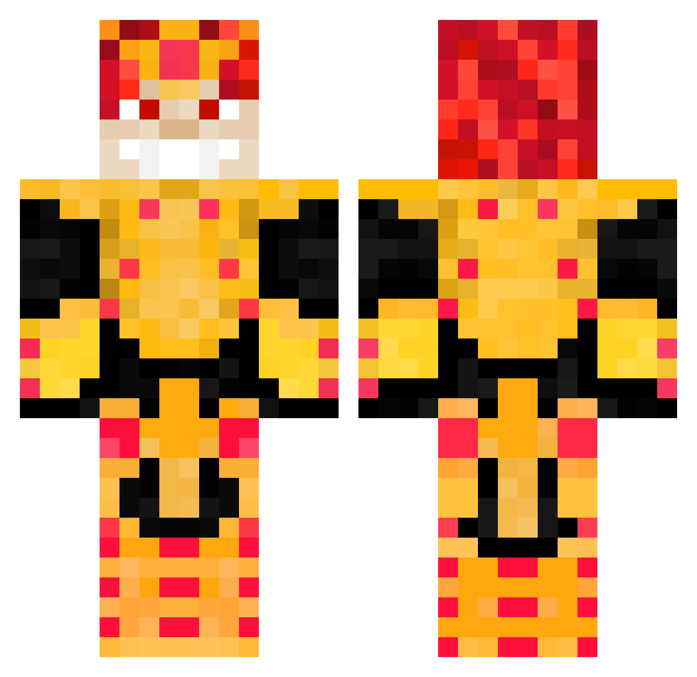 EGO_ASURA Minecraft skin, front and back view