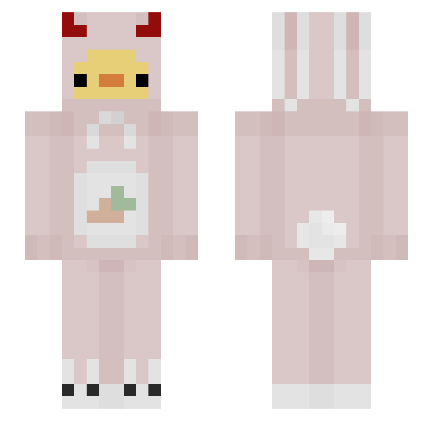 DerCooleLevi Minecraft skin, front and back view
