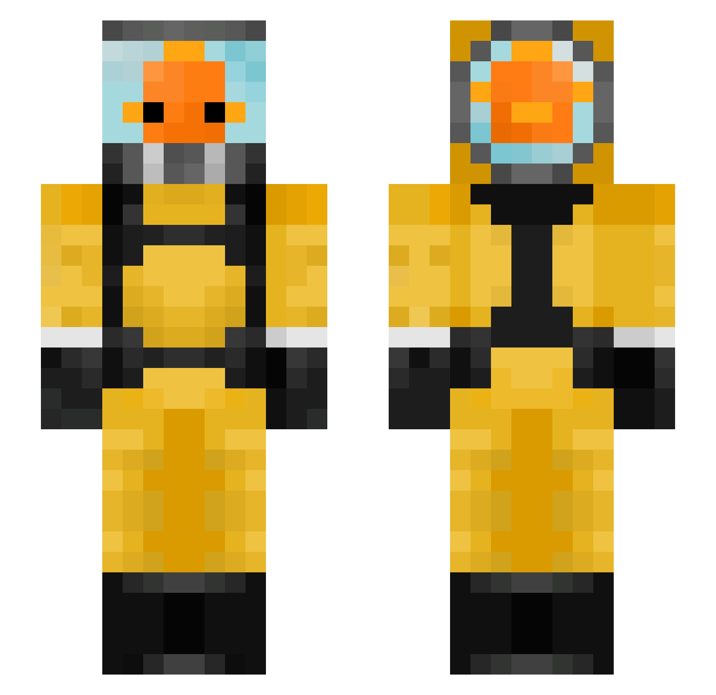 2dittos1daycare Minecraft skin, front and back view