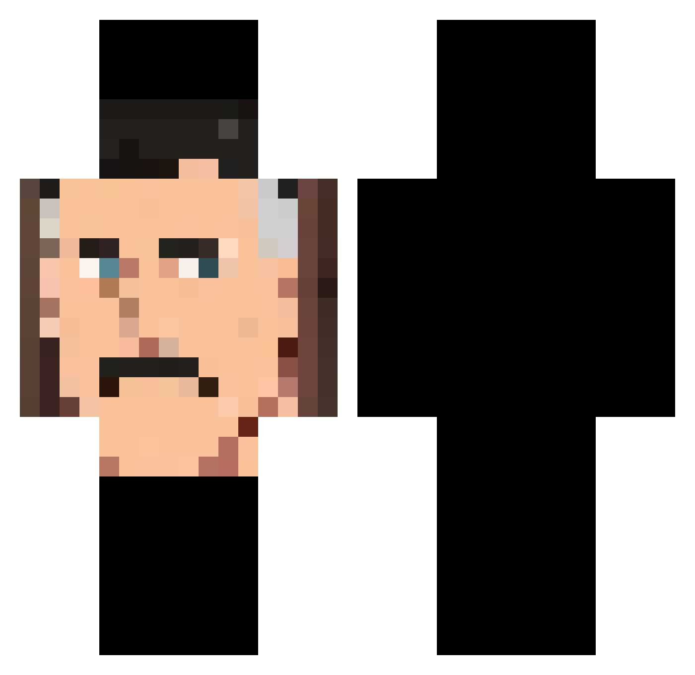 Bobby_Stevenson Minecraft skin, front and back view