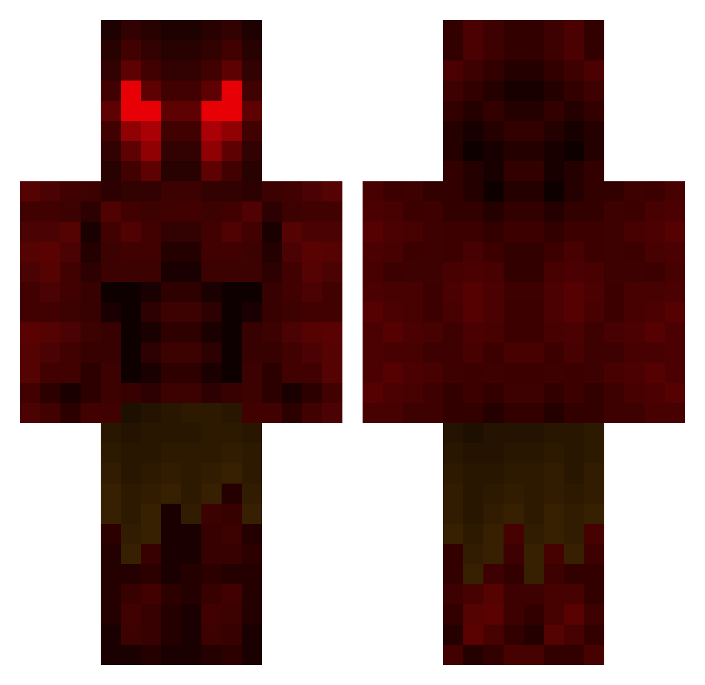 RavagingShadow Minecraft skin, front and back view