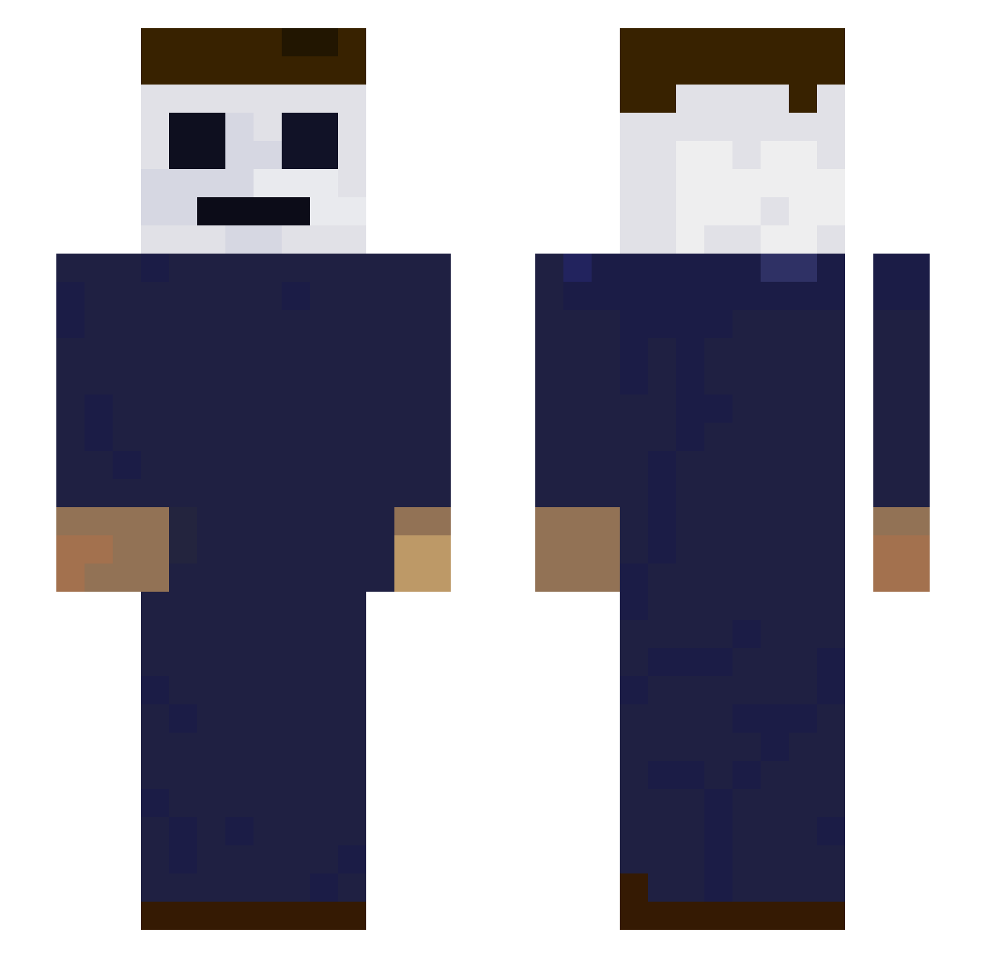 prozack9 Minecraft skin, front and back view