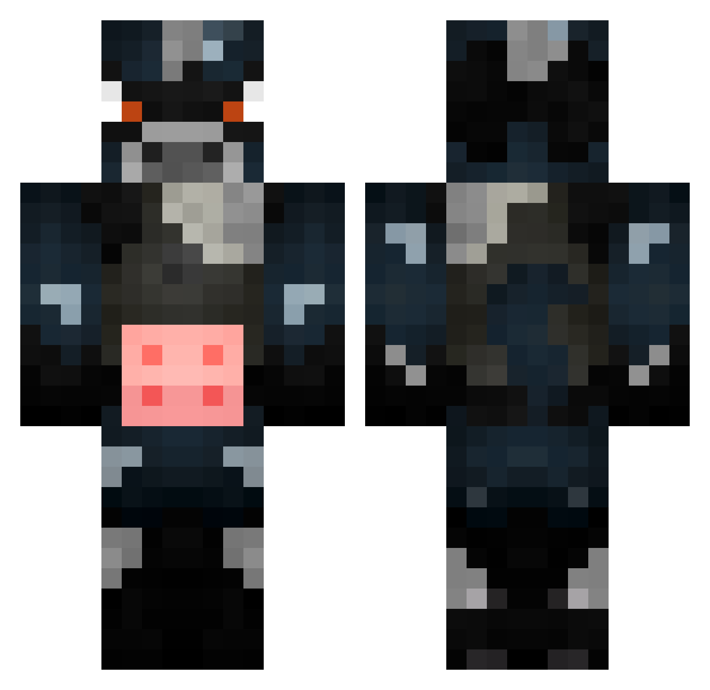 Denniskoeleman Minecraft skin, front and back view