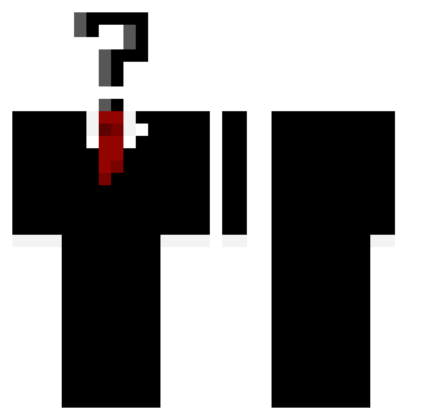 Mallenski_ishere Minecraft skin, front and back view