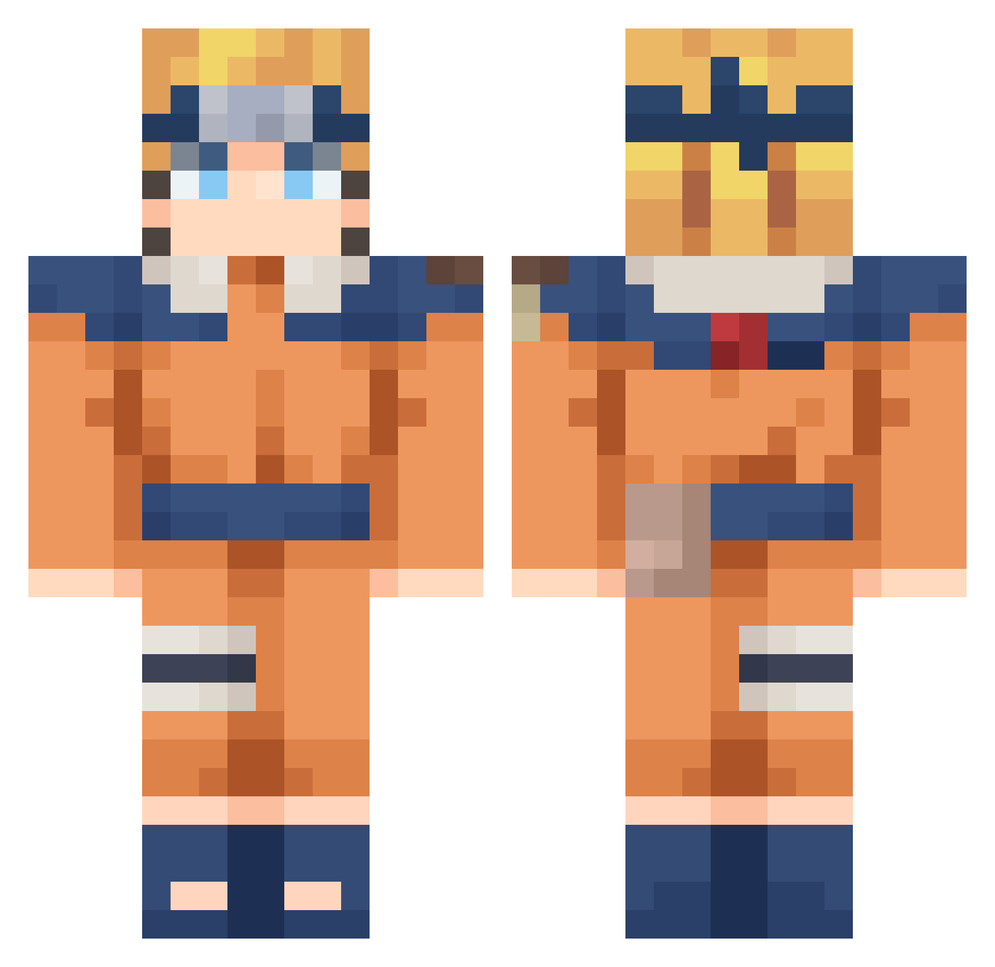 The_Jang_man Minecraft skin, front and back view