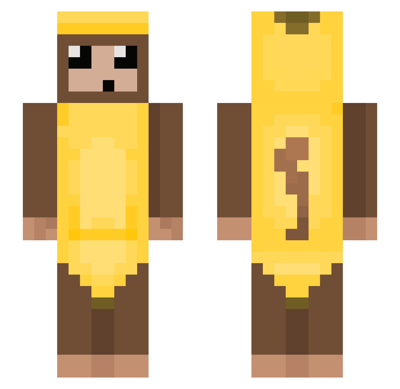 WeeWiz Minecraft skin, front and back view
