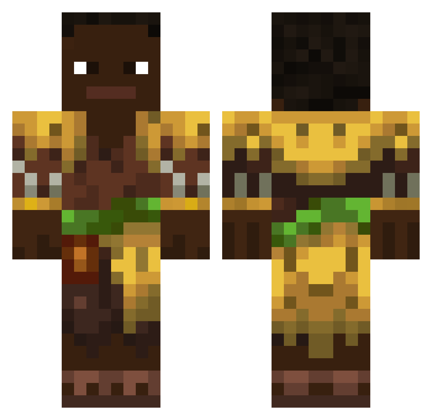 STrongHengst Minecraft skin, front and back view