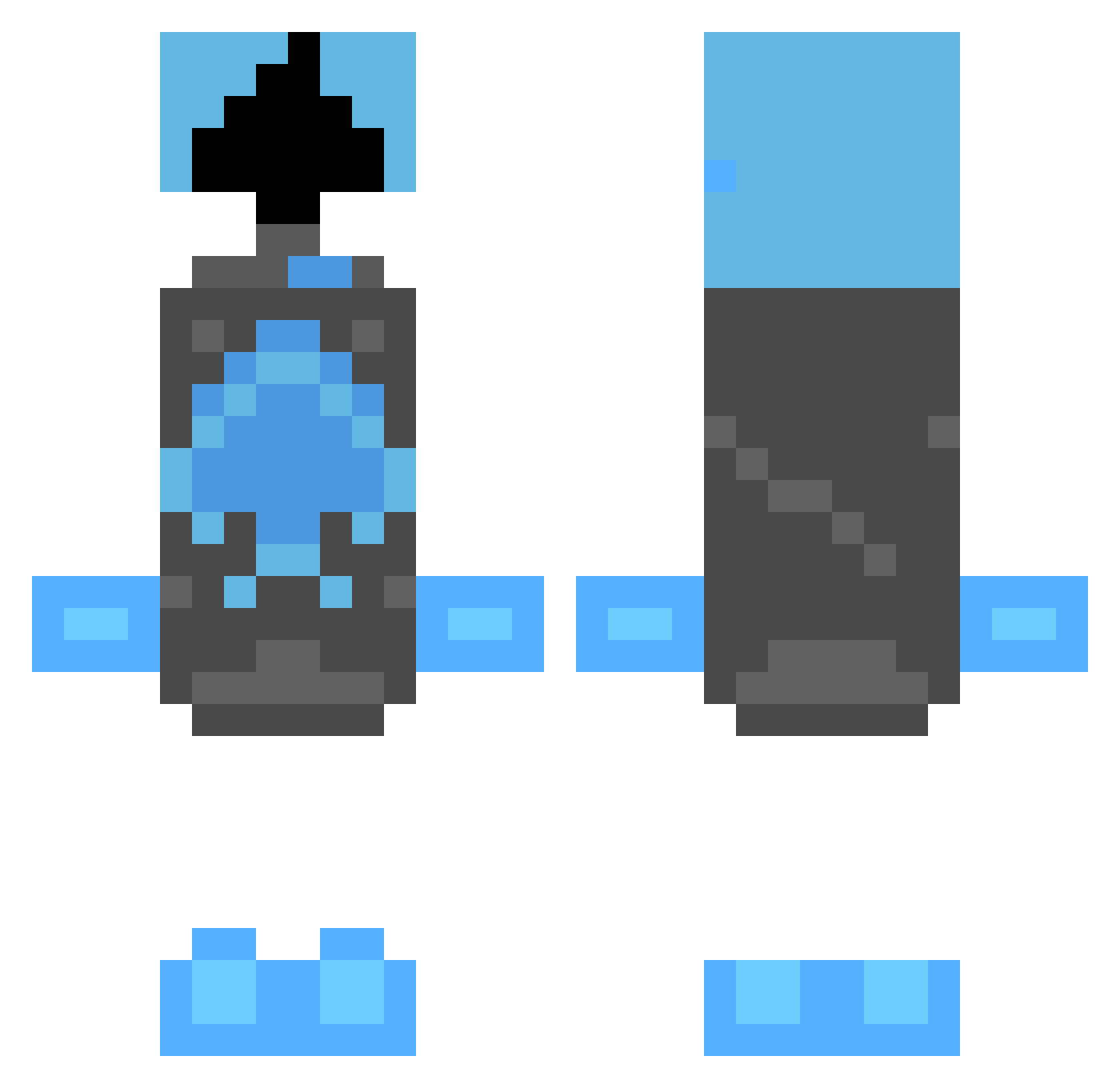 lboor3i Minecraft skin, front and back view