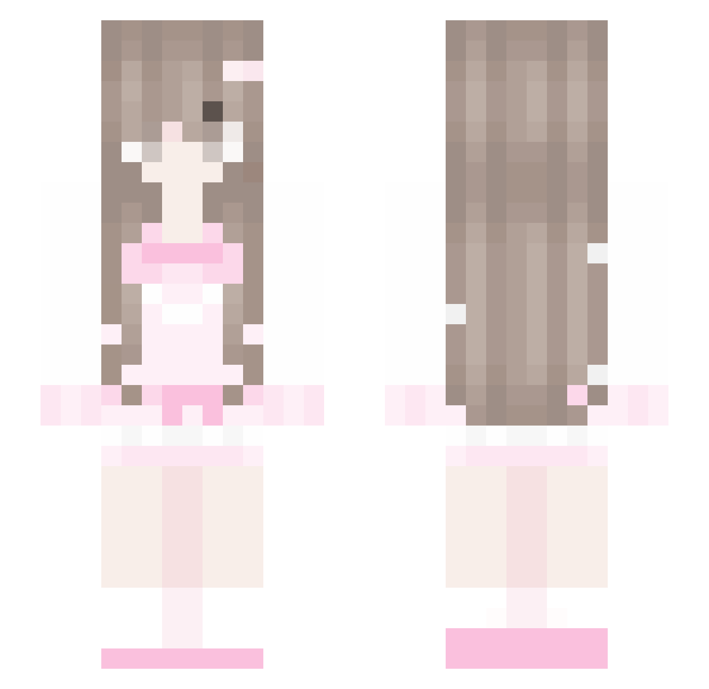 c1airo Minecraft skin, front and back view