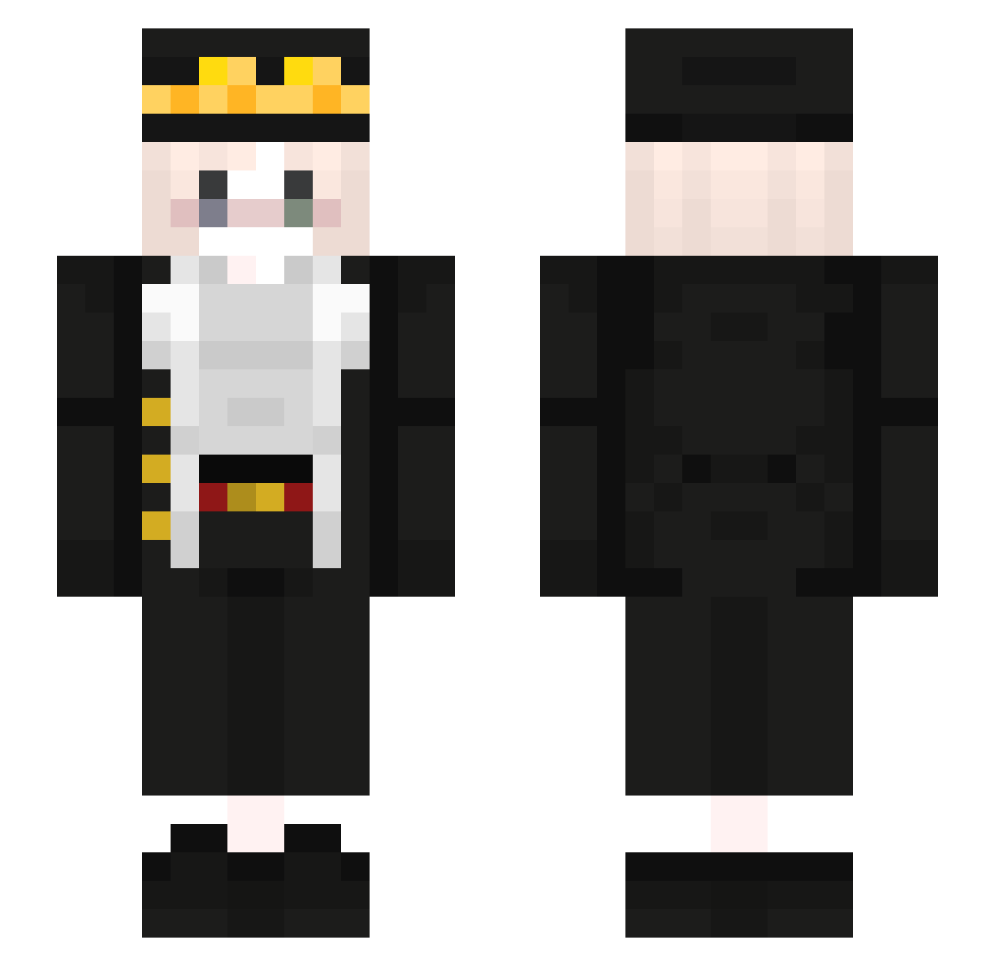 COSMIN1501 Minecraft skin, front and back view