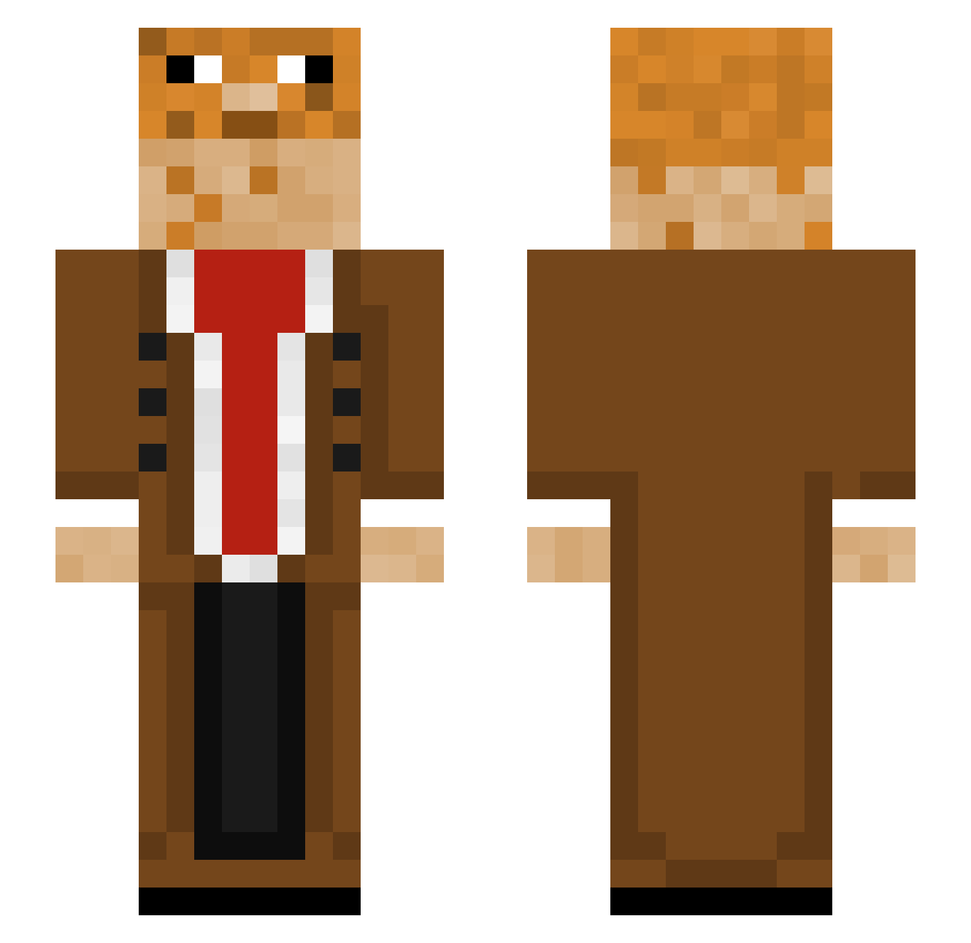 fiskepinner2000 Minecraft skin, front and back view