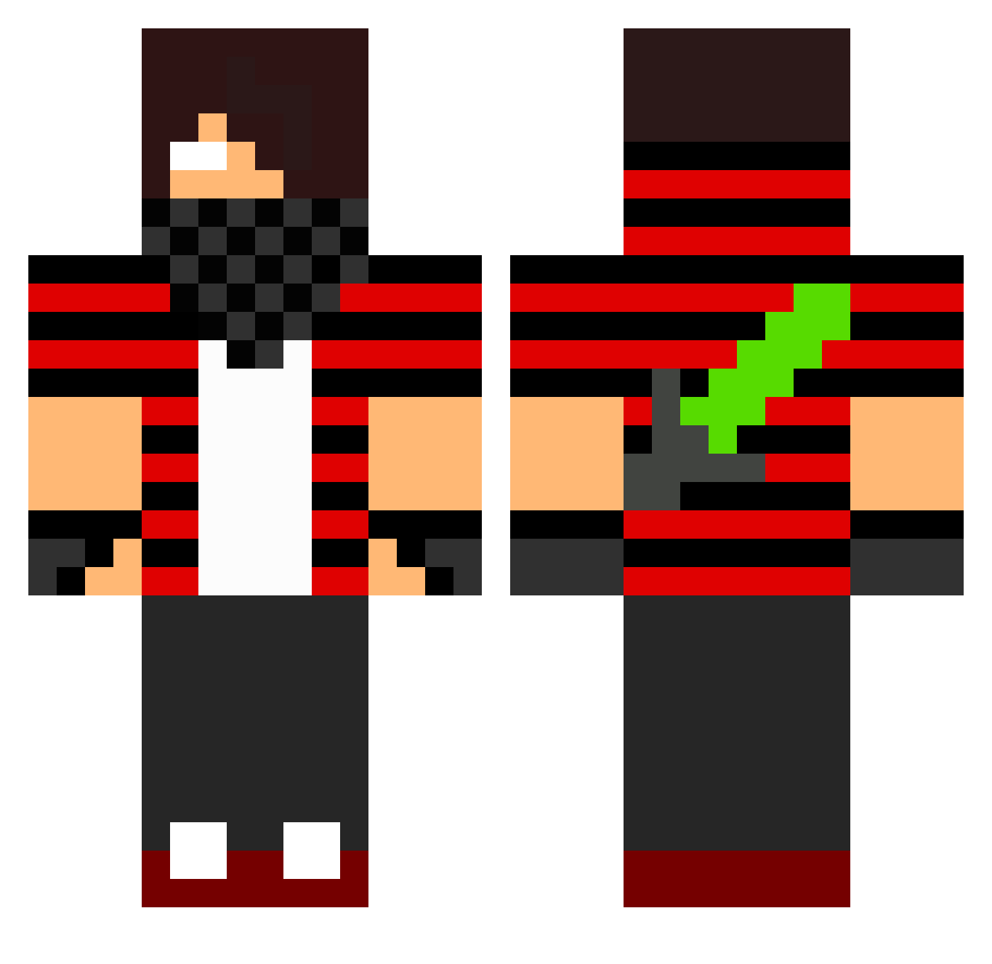 koalazinbr Minecraft skin, front and back view