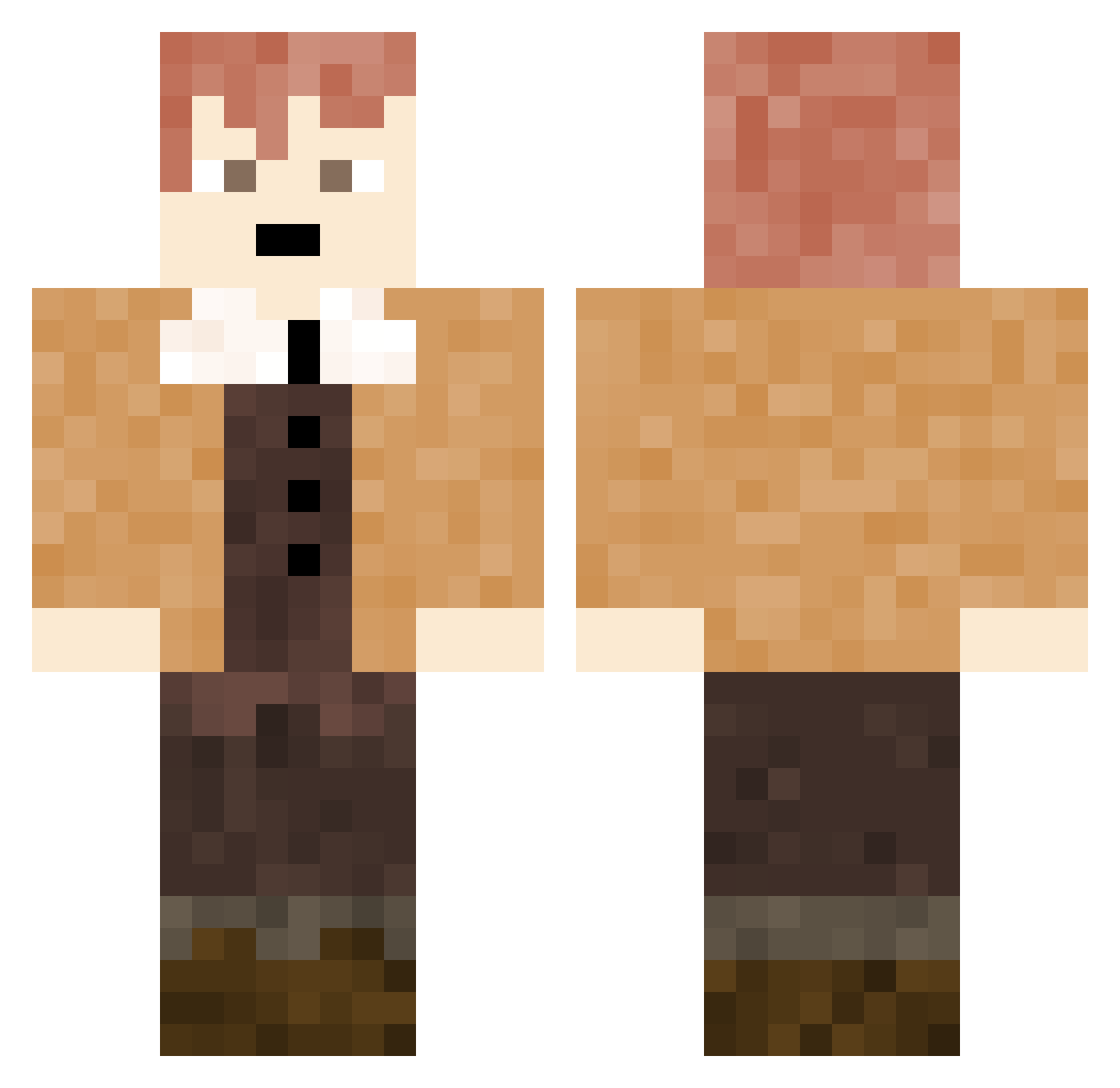 SpeerrowXD04 Minecraft skin, front and back view